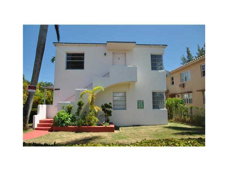 : Cozy and bright 1 bedroom apartment in small 4 unit  MiMo building. Located on the top corner. Unit has been updated and freshly painted. New appliances. Features lots of closet space. Great rental for price. Located on quiet street on Normandy Isle jus t one block from the Normandy Park and Pool. Sorry no pets. Fast and easy approval process.