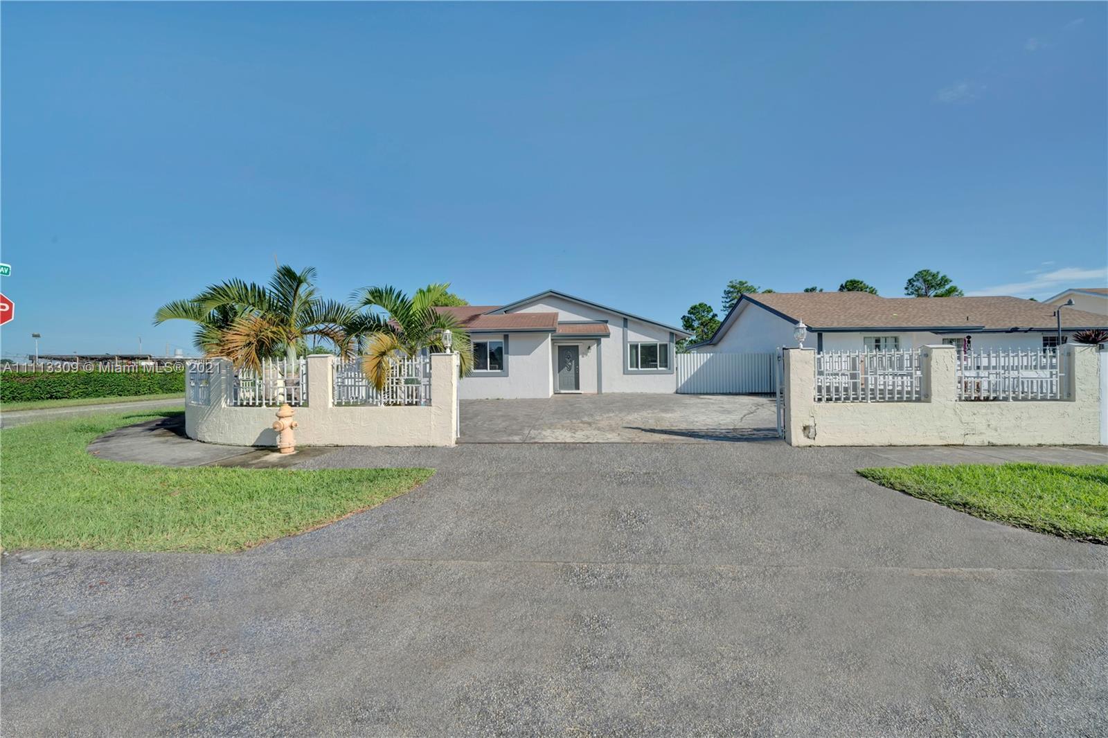 Located in a CORNER LOT, No HOA, with space for boat in both sides (14.99') and in-ground pool built in 2019.  No neighbors in the rear. Large driveway with a lot of space for many cars. Impact Windows, updated kitchen and others upgrades. Property is close to all area amenities with adequate access to major roads of transportation and places of employment. No more showings.  Do not disturb the owner, please. Thank you
