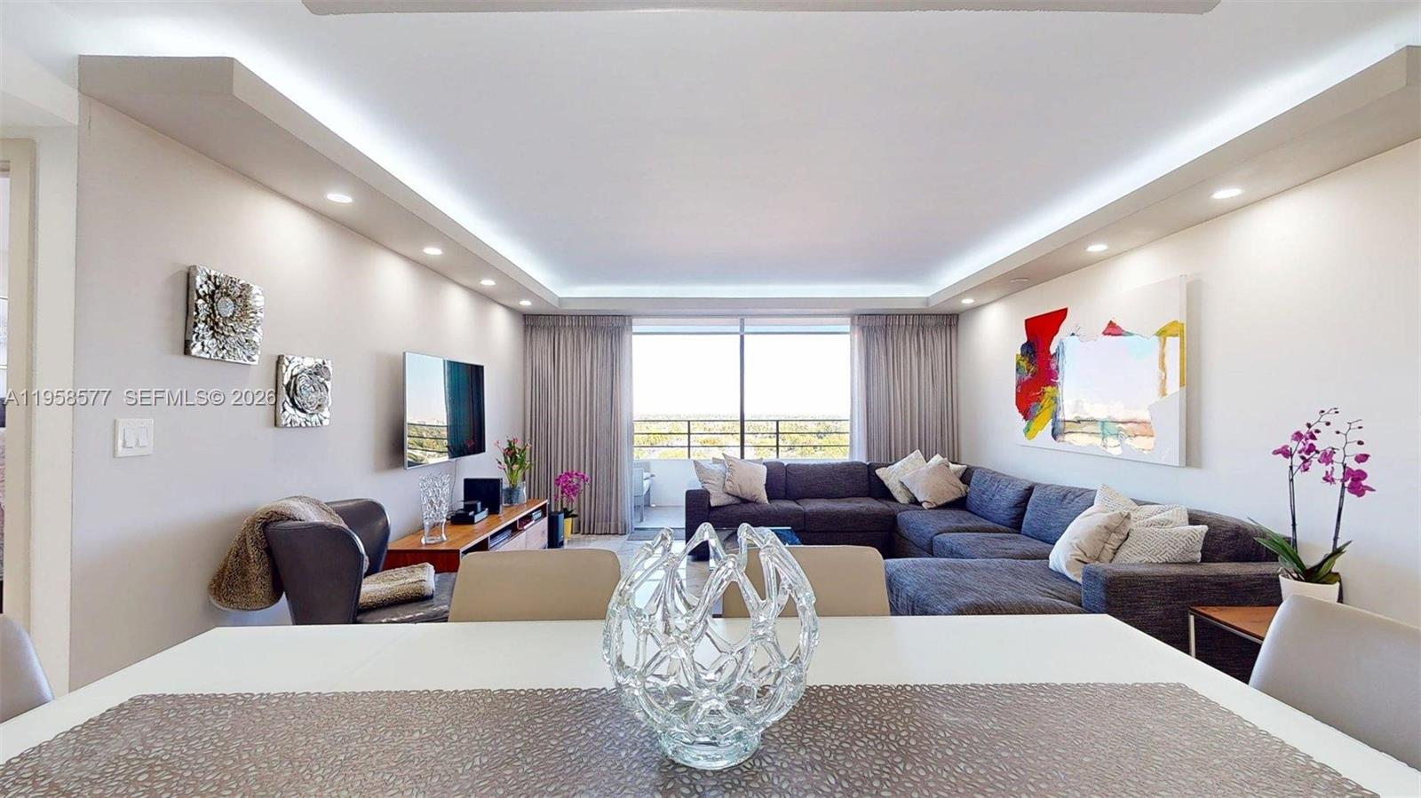 Beautifully renovated and fully furnished 2BR/2BA residence in the highly desirable Olympus 600, available for a 1-year lease. 
Turnkey and move-in ready, offering expansive North, Northeast, and Northwest exposures with open views extending to the ocean. Ideal for tenants seeking comfort, convenience, and resort-style living.
Community amenities include 4 tennis courts, 2 pools, a well-equipped gym, sauna, BBQ areas, marina, and picnic spaces. Excellent central location close to two major airports, grocery stores, restaurants, shopping malls, and entertainment. An exceptional rental opportunity and a must see. AVAILABLE MAY 1ST, 2026