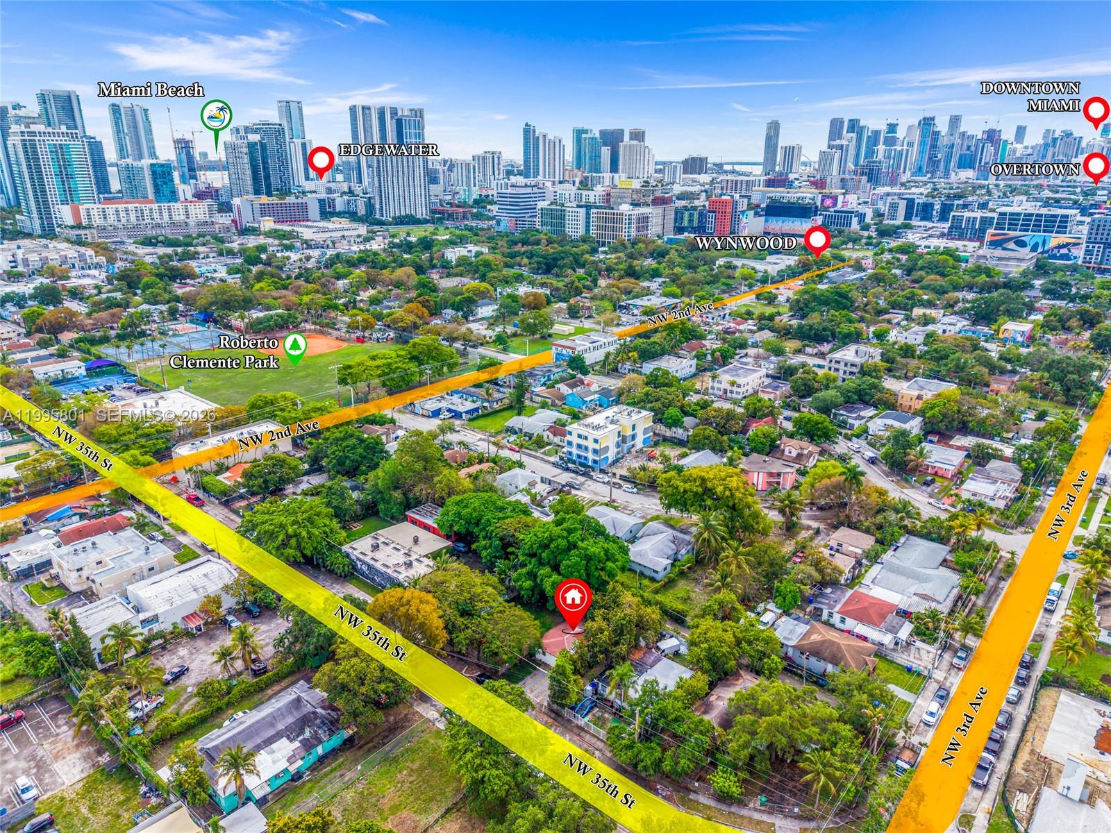 Investor Alert: Covered Land Play in Wynwood Norte – No Parking Required
Rare opportunity to acquire a 4,465 SF development site in Wynwood Norte, zoned T4-R within the NRD-2 overlay—allowing up to 15 units by right with no parking requirement (under 20,000 SF buildable threshold).
Currently improved with a 2-unit (2 bed / 2 bath) structure totaling 960 SF, this property offers immediate flexibility as a covered land play—generate income while advancing plans, or move straight into redevelopment.
Positioned in one of Miami’s most active urban infill corridors, this site provides a clear path to maximize density without the cost and inefficiency of structured parking. Ideal for developers seeking a streamlined project with strong unit yield in a high-demand rental market.
Key Highlights:
4,465 SF lot in Wynwood Norte (NRD-2 overlay)
Up to 15 units by right
No parking required (sub-20,000 SF project)
Existing duplex for interim income
High-growth location near Wynwood, Midtown, and the Design District
A true value-add opportunity with multiple execution paths—build now, hold with income, or entitle for future upside.