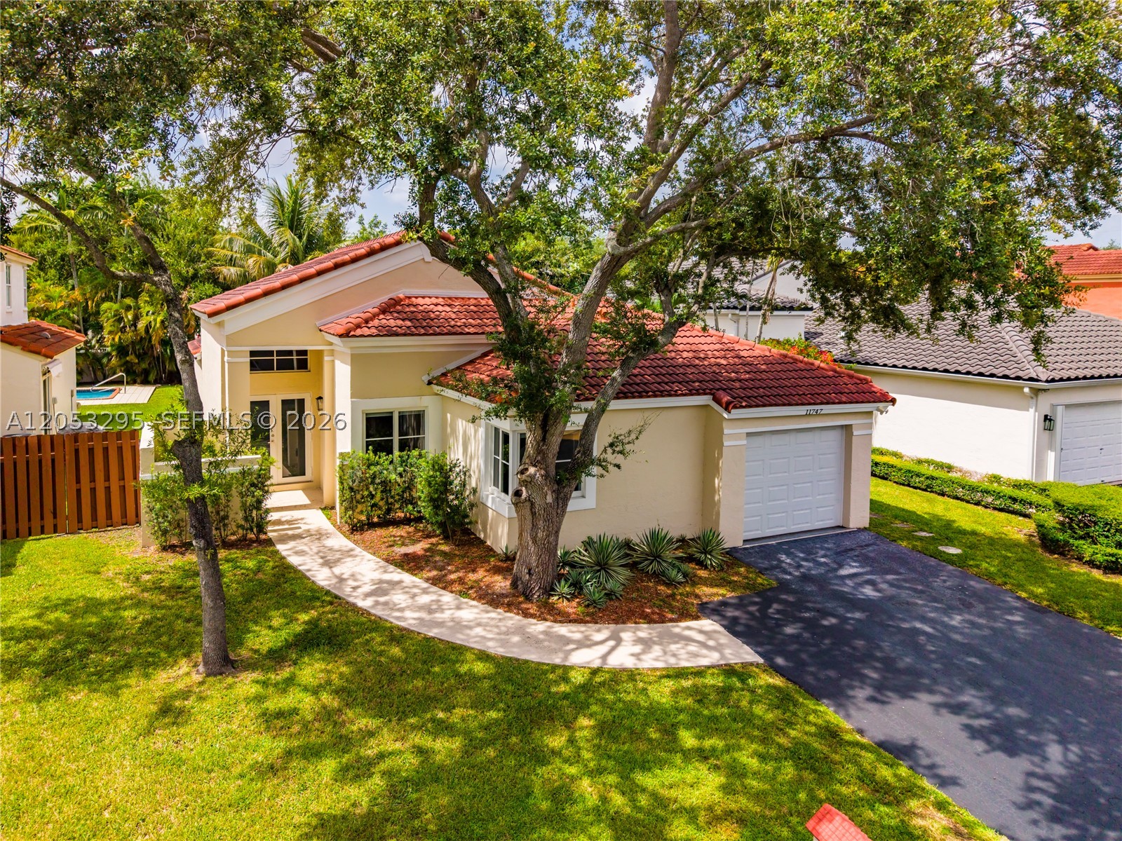 Live in style in this completely renovated 3-bedroom, 2-bath single-family home. Updated top to bottom with a brand-new kitchen, new appliances, fully remodeled bathrooms, new windows, and new flooring throughout. High ceilings and abundant natural light give the home a bright, spacious feel. Enjoy your own private backyard with a sparkling swimming pool perfect for entertaining or unwinding after a long day. One-car garage plus driveway parking. Located in a secure gated community in a central location, just minutes from shopping, dining, schools, and major highways. A rare opportunity to rent a fully renovated home with a private pool! Homes like this lease fast!