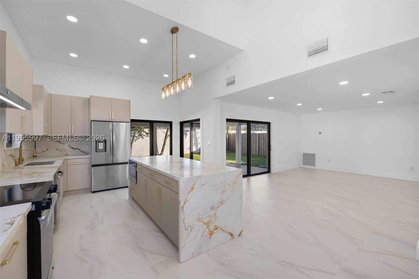 Stunning Fully Renovated Two-Story Home-Truly Move-In Ready. Welcome to this beautifully updated two-story home where style, comfort, and peace of mind come together. This property has been thoughtfully upgraded from top to bottom, offering the perfect blend of modern finishes and solid structural improvements. 
One of the biggest highlights is the Brand-new roof, giving the future homeowner long-term durability and protection. Paired with all-new impact windows, you'll enjoy enhanced energy efficiency, abundant natural light, and added storm security.
Step inside and you'll immediately notice the completely refreshed interior. The home features brand-new flooring throughout. Creating a clean, modern, and cohesive look in every room. The fully remodeled kitchen is a true showpiece, designed with both beauty and functionality in mind- perfect for everyday living and entertaining. With updated cabinetry, and modern finishes, this kitchen is ready for gatherings, family meals, and making memories.
All bathrooms have been tastefully renovated, offering updated fixtures, contemporary designs, and a fresh, spa-like feel. Every detail has been carefully selected to create a home that feels both elegant and comfortable.
This property is the definition of turnkey living-no repairs, no renovations, no waiting. Everything has already been done for you. Just bring your furniture, your personal touches, and your clothes.