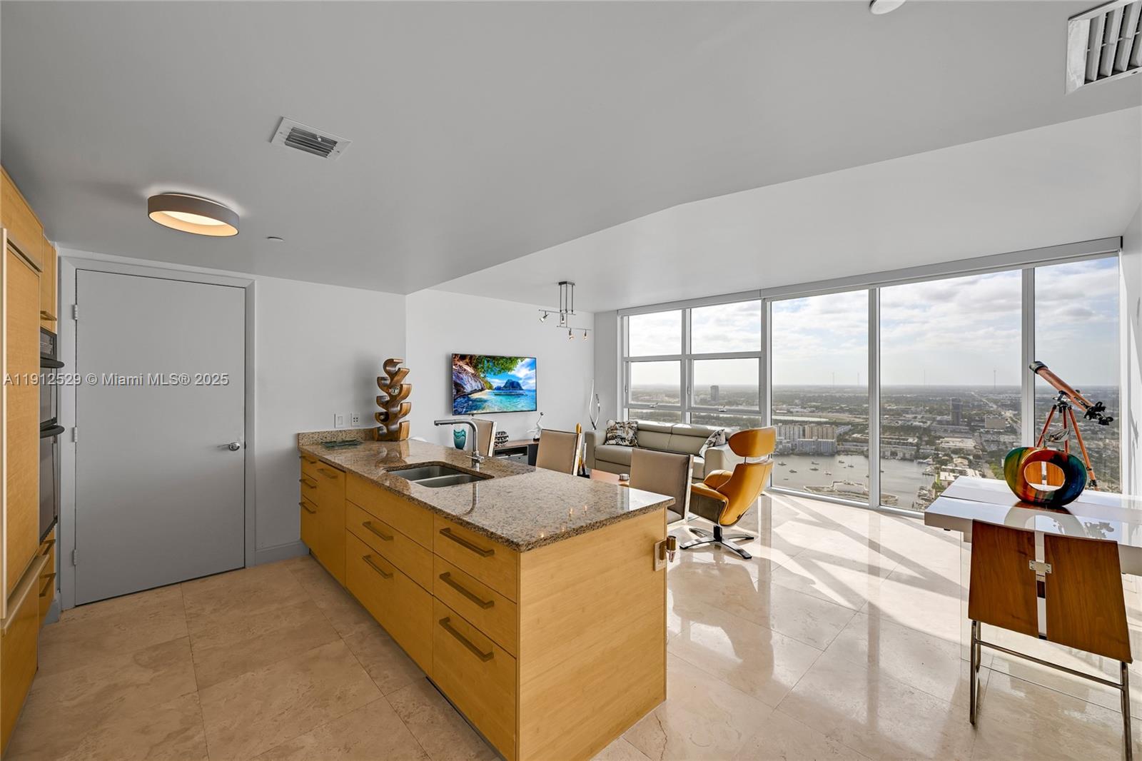 FURNISHED SUPER CLEAN, MOVE-IN READY. 

Large 1/1 in the Most Desirable Building Complex in HALLANDALE BEACH!! This condo features European-style open kitchen with granite countertops, marble floors throughout, plenty of closet space, oversized master suite and laundry room. Floor to ceiling windows offer a breathtaking direct view of the intracoastal. Beach Club's 5 STAR amenities include multiple heated pools and jacuzzis overlooking the ocean, one-of-a-kind 50,000 sqft fitness center and spa, complimentary fitness classes yoga, zumba pilates and much more, complimentary beach service, 24-hour security & valet, restaurant and so much more. Steps away from a renovated park/playground, oceanfront dining and shopping.