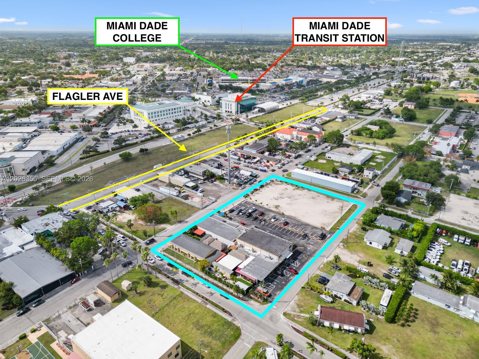 Exceptional redevelopment opportunity within Homestead’s rapidly evolving urban core. This ±75,000 SF full-block assemblage is strategically positioned within the CRA, Metropolitan Urban Center, and Rapid Transit Development Overlay (RTDO), just moments from US-1, public transit, major retail corridors, Miami Dade College, and surrounding urban amenities. Current zoning and overlay framework support high-intensity mixed-use redevelopment potential with strong transit-oriented and workforce housing positioning. Property features extensive multi-street frontage, excellent visibility, existing infrastructure, and rare urban infill scale in one of South Miami-Dade’s emerging redevelopment corridors. RTDO framework promotes walkability, transit-oriented density, mixed-use integration, and reduced parking requirements, creating a compelling opportunity for developers seeking multifamily, workforce housing, retail, office, or transit-oriented redevelopment concepts. Existing 16,000+ SF structure currently on site.