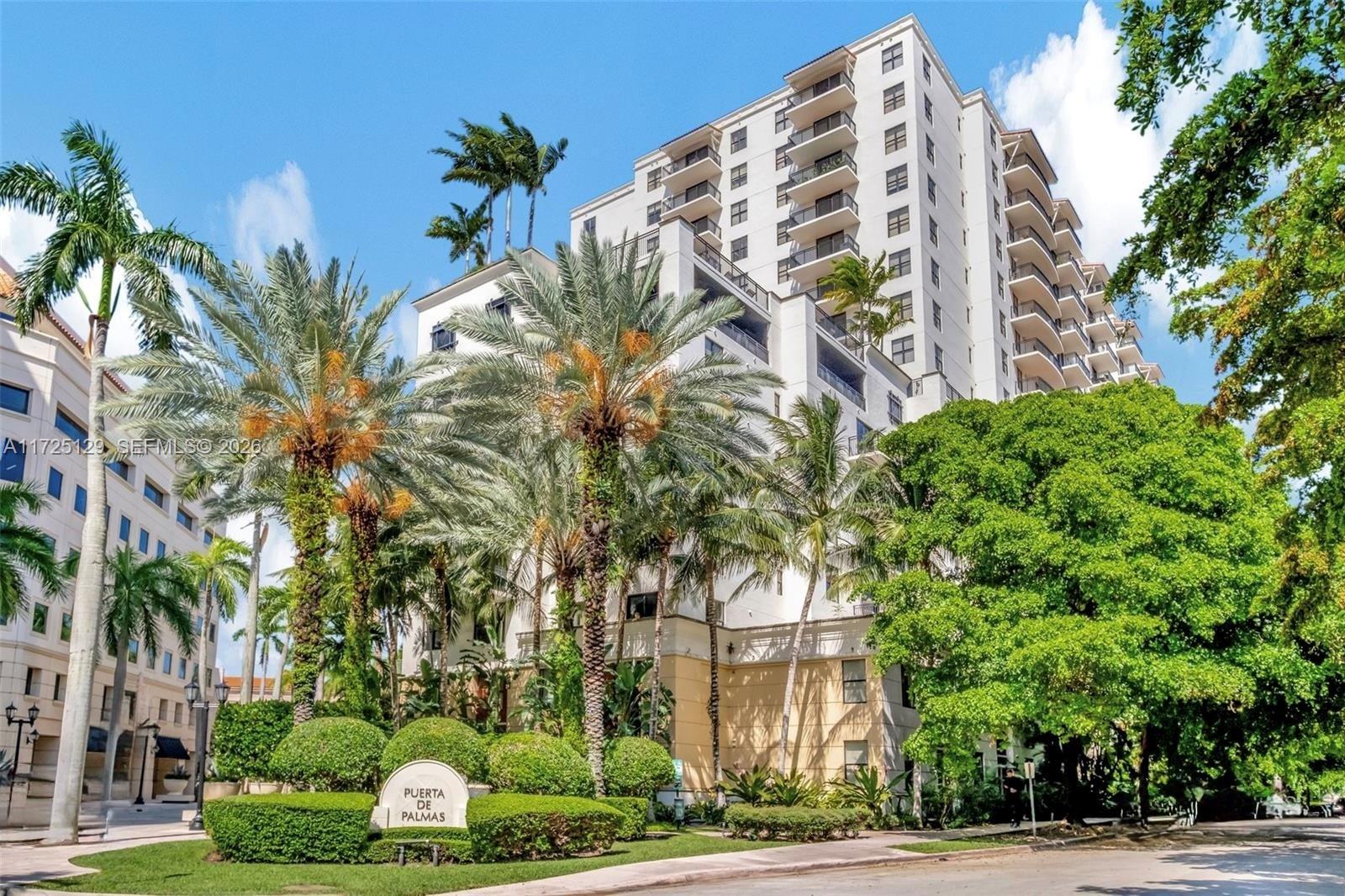 Contemporary and immaculate Two Bedroom condo. Unit features S.S. Appliances, Custom California Built Walk-in Closet, Updated Large Tile Flooring and Granite Countertops. Unit boasts spectacular views of both the Coral Gables and Downtown Skyline and Two Assigned Parking Spaces. Centrally located and walking distance to Miracle Mile and excellent restaurants and shopping. Just a quick ten minute drive to the airport. Enjoy Coral Gables living at its finest and all the luxurious amenities this building has to offer. Gym, Pool, Business Center, Clubhouse, 24 Hr. Concierge/Valet, Lush Landscaping, Panoramic Views, Meditation Garden, Putting Green and Cascading Fountains. HOA includes Cable, Water, Internet and Land Line. Seller will pay off the Special Assessment at closing.