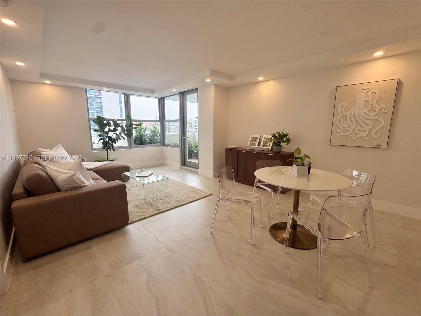 Spacious one-bedroom, one-and-a-half-bath residence with a private balcony in the heart of Miami Beach. The HOA fee includes amenities such as beach service, high-speed internet, cable, 24/7 security, a full-time doorman, fitness center, package concierge, and access to two pools.

The unit features brand-new hurricane-impact windows, tiles floors, quartz kitchen with stainless steel appliances, and ample storage throughout. 

Triton Tower has completed its 50-year recertification and maintains partial reserves, offering added peace of mind for buyers.

Ideally located directly on the beach and boardwalk in the vibrant Feana District, the building is surrounded by five-star resorts, luxury condos, and some of Miami Beach’s most popular dining destinations.