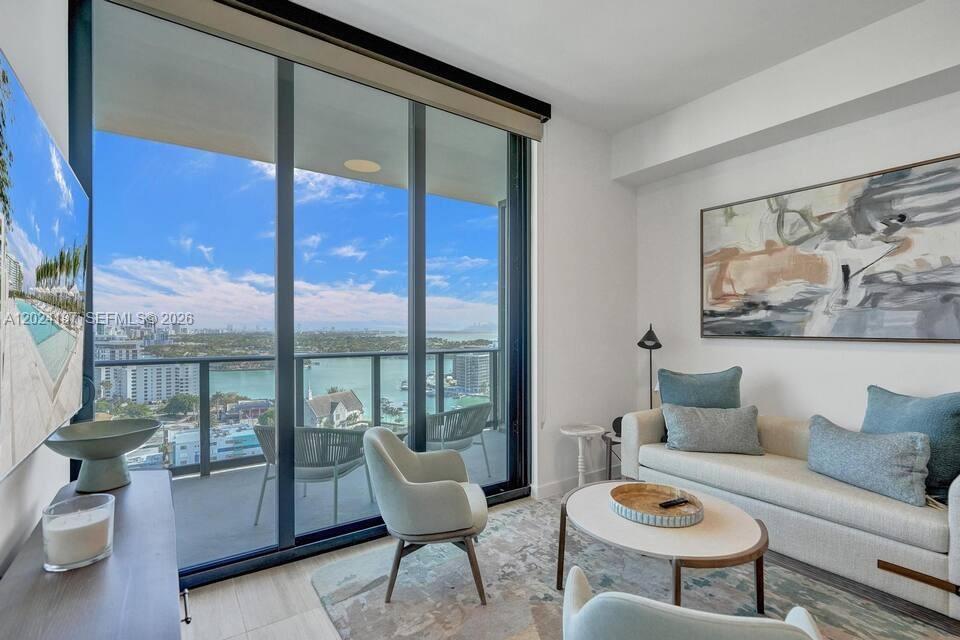 Brand new building. Experience luxury living with direct ocean views from this 14th-floor residence in the brandnew 72 Park in Miami Beach. This LEED Gold Certified building offers fully furnished units with floor-to-ceiling glass doors, high ceilings, and expansive private balconies showcasing breathtaking ocean, park, and skyline views. Enjoy resort-style amenities, including a 150-foot pool with cabanas, a private rooftop lounge, a fitness center, a yoga studio, multiple dining venues, and concierge services. The building features smart technology, a grand lobby, and a golf cart shuttle to the beach. Perfectly located just blocks from the ocean and approved for shortterm rentals, this is an excellent opportunity for investors and end-users alike.