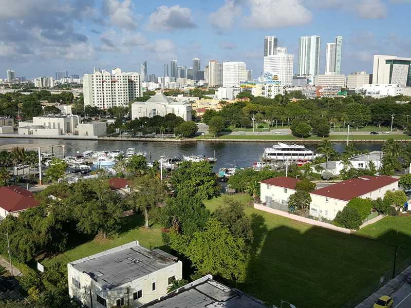 Enjoy spectacular Downtown Miami & bay views from this corner PH unit overlooking the river. Very well maintained. Freshly painted and carpet professionally clean.  Granite countertops & Stainless steel appliances. Washer & dryer inside of the unit. Huge  terrace for entertainment.  Covered parking space & storage.  Amenities include: pool, gym, night security. Close to downtown & Brickell area. Easy access to I-95.