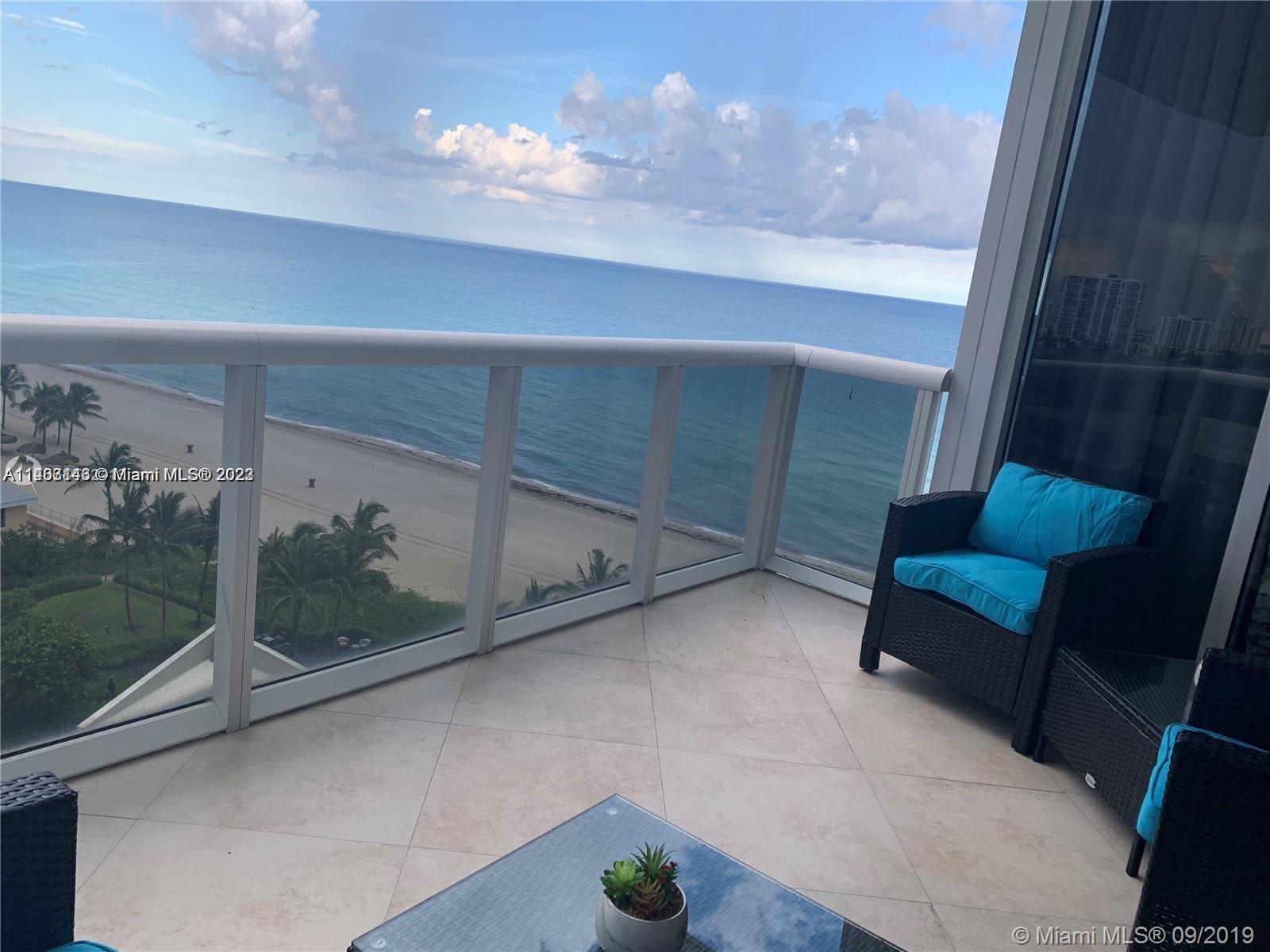 Amazing fully furnished 2 Bedroom Unit with lots of natural light and excellent Direct Ocean View from any room. The kitchen is fully furnished with all of the amenities for your happy hour needs. The property is on the beach, and walking distance to bars, restaurants, shops. A couple of minutes drive to Aventura Mall, Gulfstream Casino, and Oleta River State Park.
