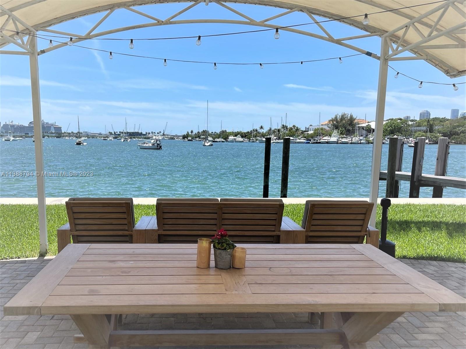 Serene 1-bedroom, 1-bath apartment on Venetian Causeway. This charming rental offers a comfortable living space, ideal for individuals seeking a waterfront lifestyle. The apartment features a well-appointed bedroom and a full bathroom. The dock is a standout feature, providing direct water access for boating or relaxation.  Additional amenities include private parking, on-site laundry facilities, and a communal outdoor space with a pool. Enjoy breathtaking views of Biscayne Bay and the Miami skyline. The Venetian Causeway offers scenic walks and bike rides. Experience tranquility while being close to city amenities. Don't miss this opportunity. Contact us to secure your waterfront apartment on Venetian Causeway today!