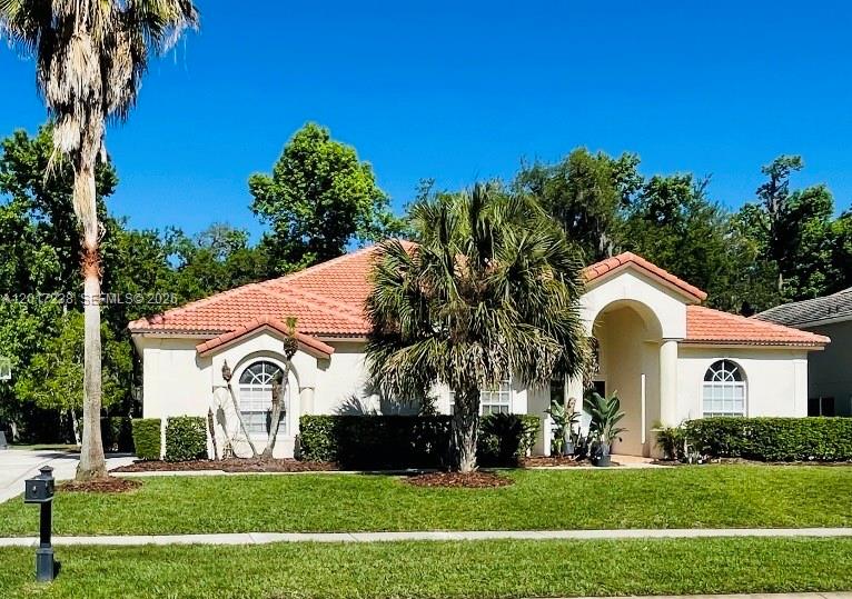 Beautifully updated pool home in a guard gated community nestled in a serene, park-like setting with mature trees, wildlife, and wide streets perfect for biking, walking or jogging. This spacious residence features a thoughtfully designed split floor plan layout, including a private office or optional 5th bedroom (with closet) conveniently located near the primary suite. Three additional bedrooms are situated on the opposite side of the home, offering ideal separation and comfort. The newly renovated kitchen and bathrooms showcase modern finishes and a fresh, up scale feel throughout. The primary suite is generously sized, complete with a sitting area and dual walk-in closets for added luxury and functionality.