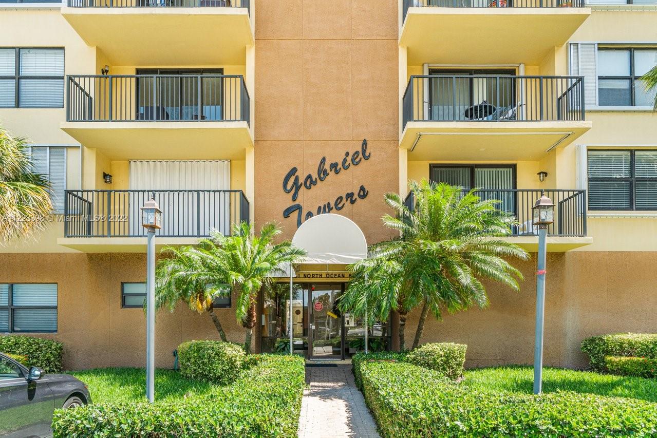 A life of relaxation and serenity awaits. Located less than 150 yards away from the sand at 801 N Ocean Blvd #604, this 2 BR/2 BA condo presents the opportunity to live the ideal beach lifestyle. Expect to feel a tranquil breeze from the unit's private balcony where you can enjoy spectacular sunsets over the mesmerizing city. Energizing natural light pours throughout the unit that has been renovated from top to bottom with new flooring and impact windows. Residents of Gabriel Towers enjoy deeded beach access and live within walking distance of the Pompano Beach Pier which features a growing number of restaurants and shopping options, perfect for the South Florida lifestyle! This is a pet-friendly building and allows rentals from day 1.