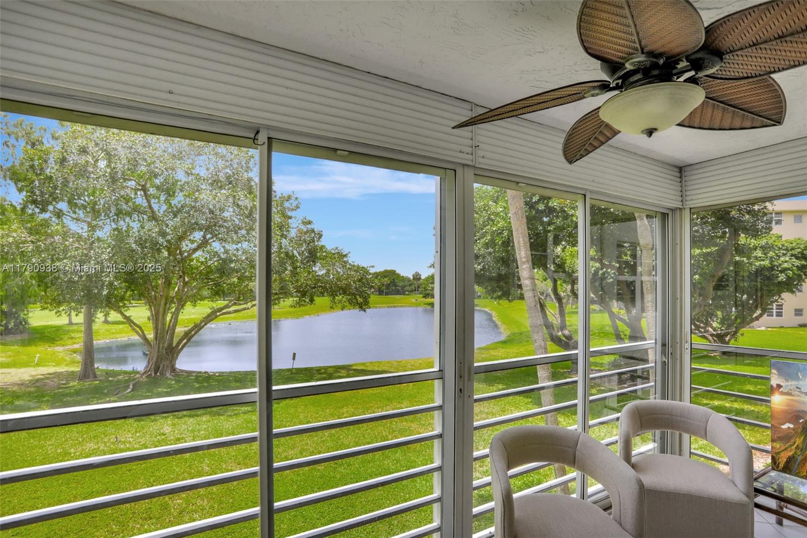 This stunning 3 bedroom, 2.5 bathroom residence situated on the golf course in Palm Aire Pompano offers a unique blend of luxury and tranquility. With its prime location, the property boasts breathtaking views of the lush green golf course, providing a serene backdrop for everyday living. The spacious interior features expansive living areas, gourmet kitchen, and generously sized bedrooms, perfect for relaxation and entertainment. The beautifully landscaped grounds and golf course views create a sense of seclusion, while the community's amenities offer endless opportunities for socializing and recreation. This one-of-a-kind property is ideal for golf enthusiasts and those seeking a luxurious lifestyle in a coveted community.