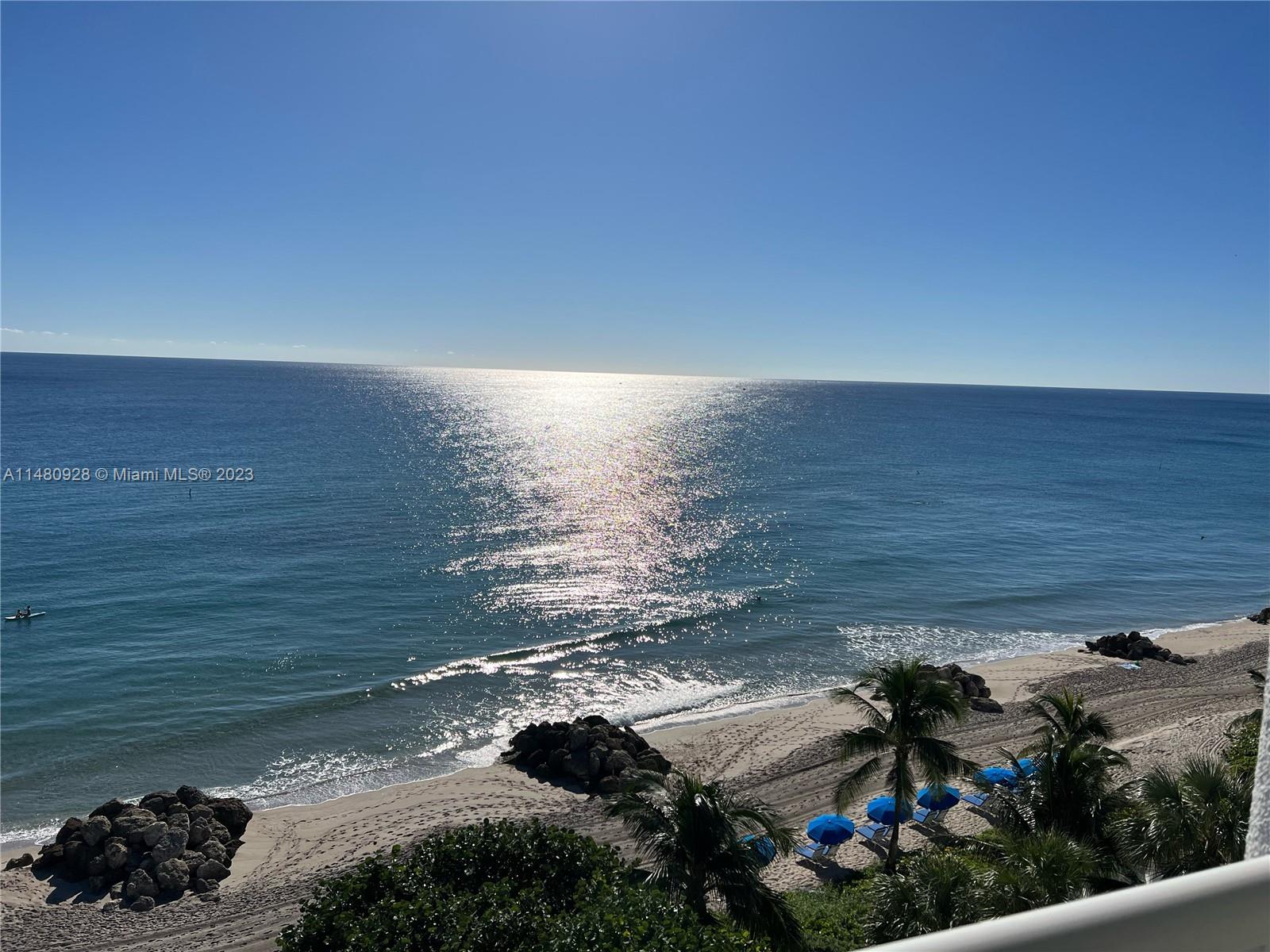 Welcome home to a unique mid-century gem, a true Deerfield Beach Landmark. Cove Beach Club is a well managed 55+ Co-Op with private beach and no land lease offering casual oceanfront living. Enjoy spectacular panoramic views of the ocean and city skyline through walls of impact glass and rejoice in every magnificent sunrise and sunset from your completely private huge balcony while listening to the sound of the waves.  The crown jewel of CBC offers 4 en-suite bedrooms with ample closets, remodeled kitchen, spacious living room, separate dining room, coffee bar and washer/dryer. Building amenities include a private beach, pristine pool with manicured gardens, shuffleboard, picnic area with grills, putting green, on site management and gym and clubroom. Make memories to last a lifetime.