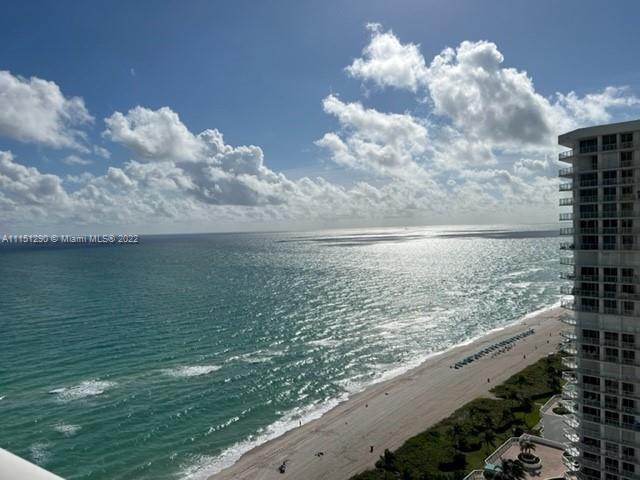 With its wall of oversized windows with eastern exposures, this apartment allows you to enjoy beautiful ocean views while at the same time providing a sanctuary from the hustle of city life. The unit comes with open kitchen that allows you to enjoy the amazing view while cooking. 2 bedrooms 2 Bathrooms split plan layout offers great privacy and convenience. 24-hour doorman, concierge, exercise room, pool, valet parking are some of the amenities offered by the condo. Private Beach conveniently located next to the Pier allowing you to enjoy a bar and restaurant at your fingertips. Pets are permitted. Conveniently located in Sunny Isles with access to mayor highways and roads.