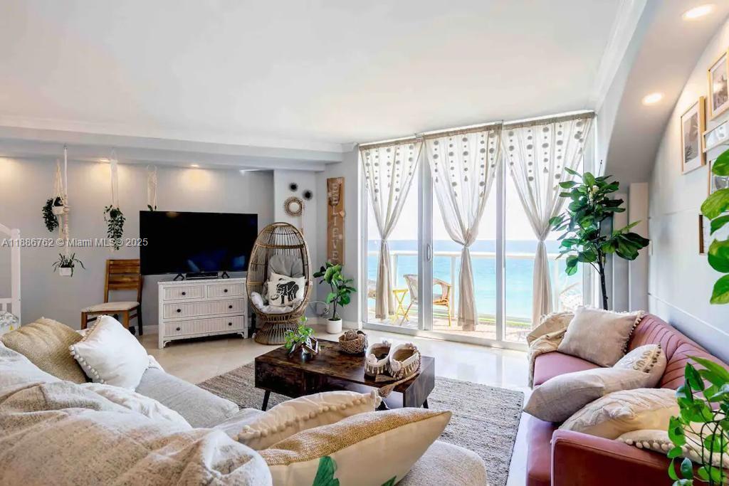 A resort-style condo on the famous Hollywood Beach comes with no rental restrictions, allowing you to lease or rent year-round! Spacious 1BR/1.5BA, offering 1,070 square feet of luxury living. Located on the 14th floor. Enjoy southeast-facing views with breath taking views of the ocean, lush tropical gardens, and tiki areas—all without the noise of street traffic. The building offers exceptional amenities, including two heated pools, four tiki huts, a café, two business centers, a social room with billiards, and two fitness gyms. With valet service, and security. Plus, the 40-year inspection has been completed! Centrally located between Fort Lauderdale and Miami, you’ll have easy access to shopping and three nearby casinos. Don’t miss out on this fantastic investment opportunity!