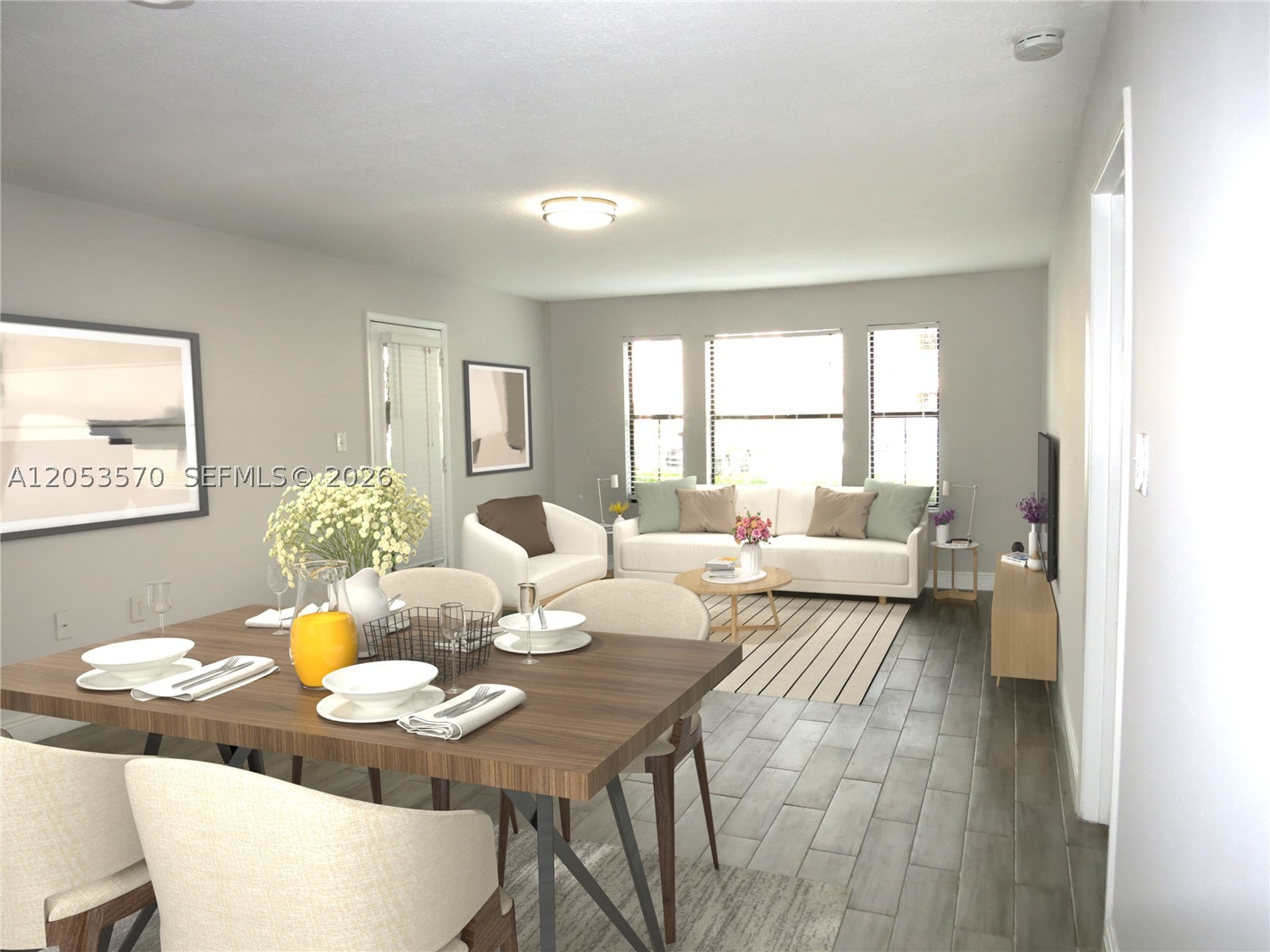 Beautiful one-story condo in prime Hammocks' location, close to top schools, shopping, and dining. Features updated kitchen with granite countertops, 1 year old appliances (fridge, range, water heater, washer & dryer). Stylish wood-look tile throughout-easy to maintain! Split floor plan with walk-in closets in both bedrooms. Enjoy a covered patio and extra storage. Washer and Dryer inside the unit. Community perks include pools, clubhouse, playground, tennis courts & more. Includes 2 parking spaces. PROPERTY WILL BE AVAILABLE SEPTEMBER 1, 2026.  SORRY, NO PETS. Easy to show-schedule your visit today!