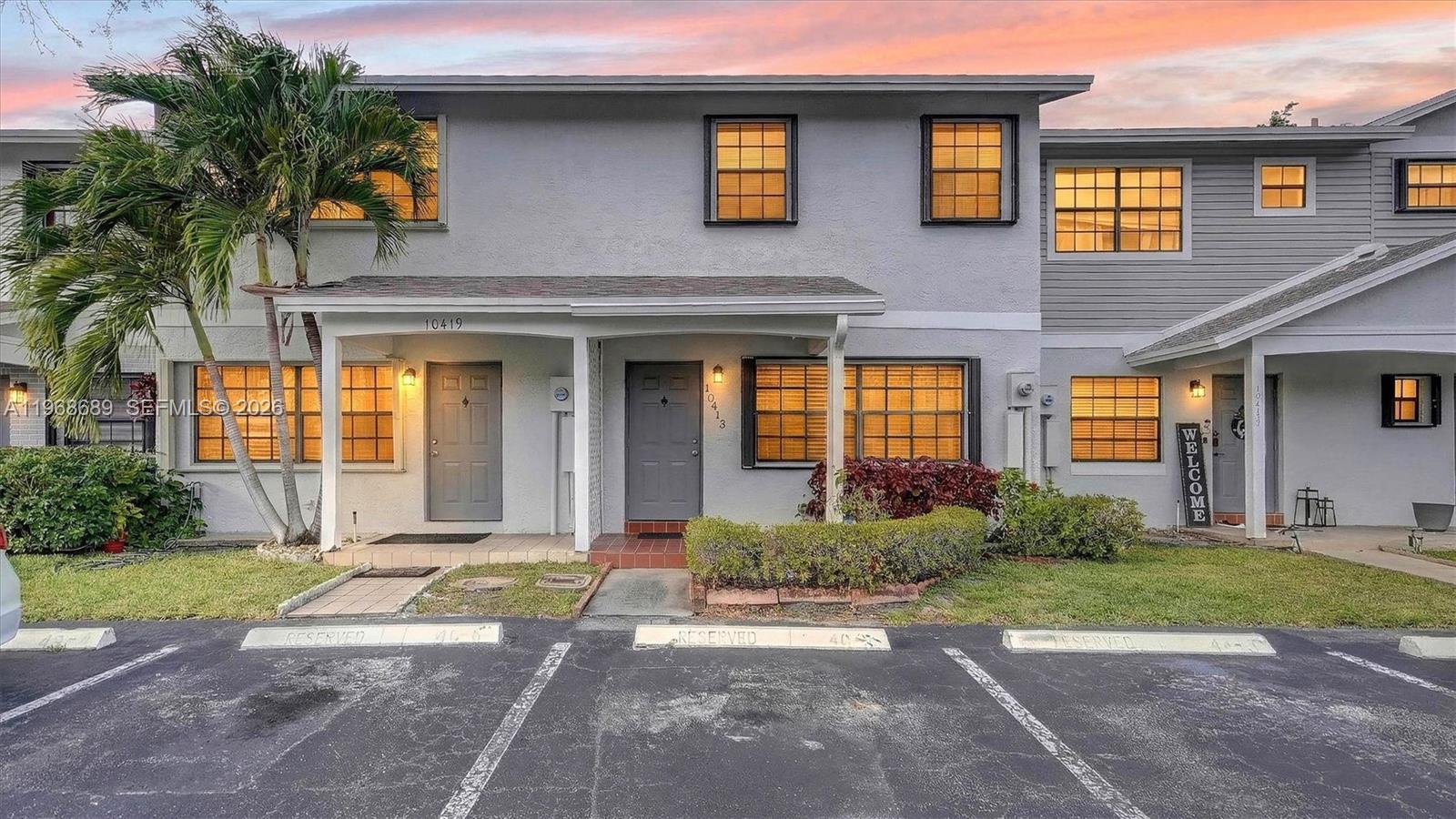 Opportunity knocks in the highly desirable Southbridge community of Pembroke Pines! This 2-bedroom, 2.5-bath townhouse features two spacious bedrooms, each with its own private bathroom, plus a convenient half bath downstairs for guests. The home needs updating but offers great potential for buyers looking to customize and add value. Motivated seller—bring your vision and make this home your own!  New water heater, A/C 2023 and termite treatment