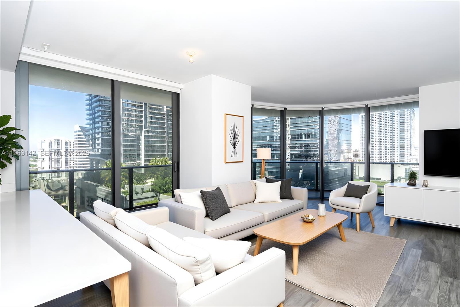 Live at the sophisticated SLS LUX in the heart of Brickell. This spacious 3-bedroom, 3-bath corner residence offers stunning west and north city views, wood-look tile flooring throughout, a sleek European-style kitchen with luxury appliances, modern bathrooms, and a private foyer. Enjoy world-class amenities including concierge and room service, Ciel Spa, state-of-the-art fitness center, tennis court, valet, three pools, hot tubs, cabanas, sky lounge, BBQ area, and children’s play area. Ideally located steps from Brickell City Centre, Mary Brickell Village, and top dining, shopping, and entertainment.