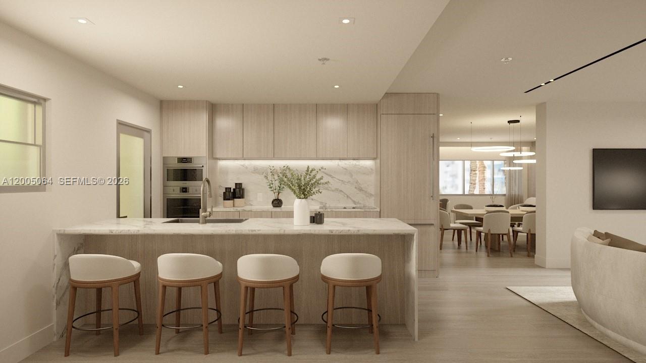 Introducing Villa Sofia, Miami's original pied-à-terre reimagined. A beloved destination for the affluent and bon vivant since 1959, this architectural gem is being thoughtfully
reinvented for modern luxury in the exclusive South of Fifth neighborhood. With only 21 residences and no rental restrictions, Villa Sofia offers rare flexibility for owners and
investors alike. Residence #201/202 features a thoughtfully laid out 3 bed/3 bath + den with 1550 interior sq ft + 181 sq ft of outdoor space, showcasing an efficient layout and
refined contemporary finishes. Residents will enjoy curated amenities including a rooftop bar, pool, outdoor gym, and lounge - ideal for relaxing, working, or entertaining. Residents
will also have access to beach service. Completion estimated for the end of 2026.