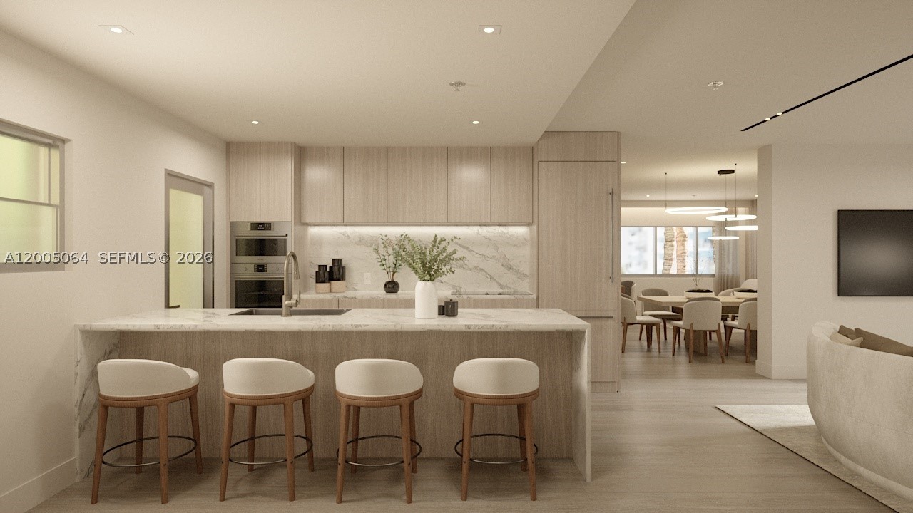 Introducing Villa Sofia, Miami's original pied-à-terre reimagined. A beloved destination for the affluent and bon vivant since 1959, this architectural gem is being thoughtfully
reinvented for modern luxury in the exclusive South of Fifth neighborhood. With only 21 residences and no rental restrictions, Villa Sofia offers rare flexibility for owners and
investors alike. Residence #201/202 features a thoughtfully laid out 3 bed/3 bath + den with 1550 interior sq ft + 181 sq ft of outdoor space, showcasing an efficient layout and
refined contemporary finishes. Residents will enjoy curated amenities including a rooftop bar, pool, outdoor gym, and lounge - ideal for relaxing, working, or entertaining. Residents
will also have access to beach service. Completion estimated for the end of 2026.