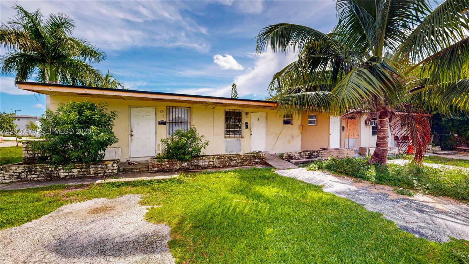GREAT INVESTMENT OPPORTUNITY! Well-maintained fourplex featuring four spacious 1-bedroom, 1-bathroom units with open floor plans. Each unit has separate water and electric meters for added convenience and reduced owner expenses. A new roof ensures long-term durability and minimal maintenance. Prime location near US-1, the Florida Turnpike, top restaurants, shopping centers, Homestead Outlet Mall, and Downtown Homestead. Positioned at the gateway between Miami and the Florida Keys, this property offers strong rental demand and excellent income potential. Don’t miss the 3D virtual tour and floor plan. May the Force be with you!