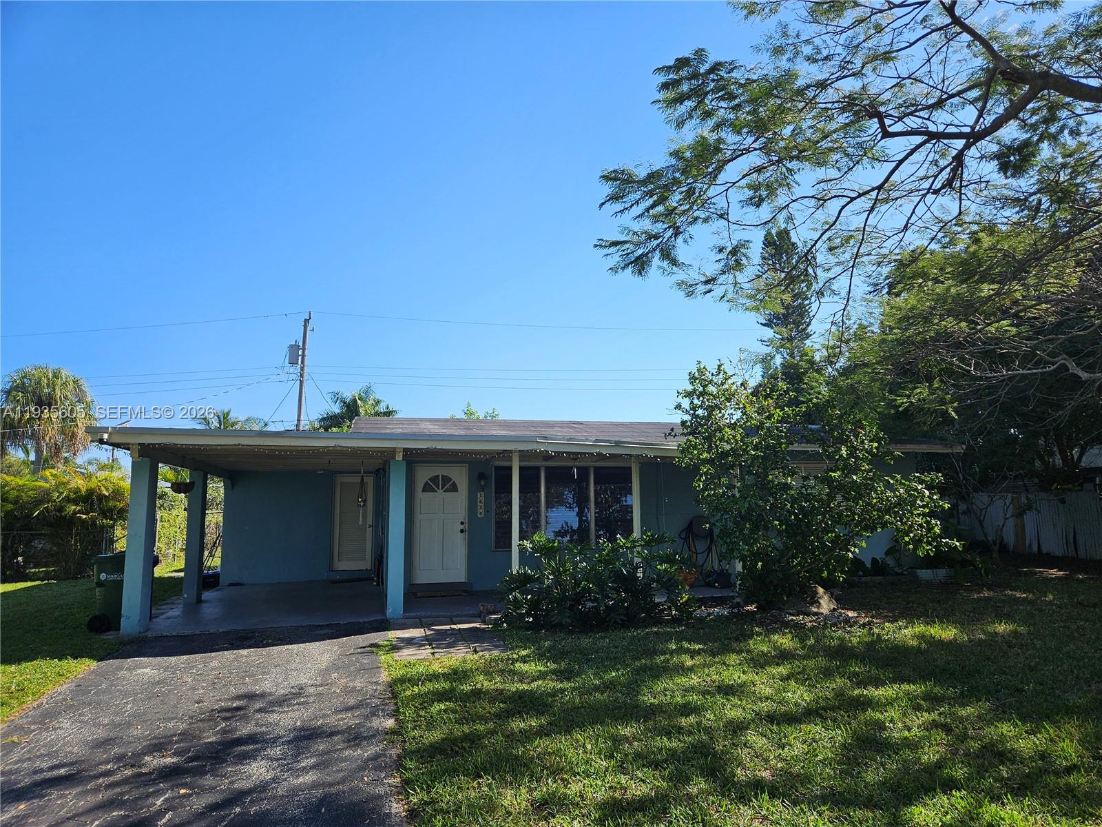 This charming single-family home offers a rare opportunity for first-time buyers to stop renting and start building equity. Situated on a generous 7,998 square foot lot, the property features a functional 2-bedroom, 1-bathroom, laundry room, family room, etc. There are no HOA restrictions, you have the total freedom to customize your home and landscape your massive backyard exactly how you’ve always imagined.

The location is ideal for those seeking a quiet residential lifestyle without sacrificing convenience. You’ll be perfectly positioned near major South Florida thoroughfares, local parks, and popular shopping hubs, making your daily commute and weekend errands a breeze. Whether you are looking for a cozy starter home to live in now or a strategic property that will appreciate in value over time, this residence offers the stability and flexibility you need to plant roots in a high-demand neighborhood. Owner financing available.