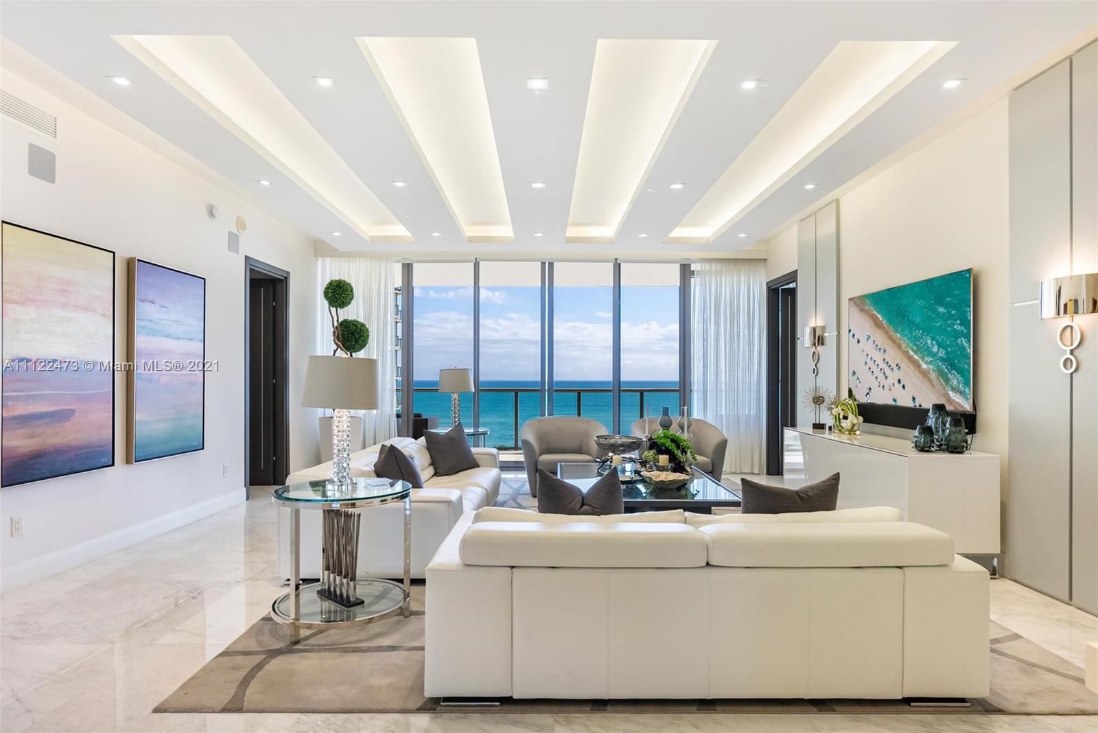 3 Bedroom / 3.5 Bathroom Furnished Flow Through Sunrise to Sunset East to West Oceanfront Residence at the St Regis Bal Harbour South Tower. Floor to Ceiling windows in every room (King + Queen + 2 Twin) with palatial balconies. Contemporary Miami chic luxury living interior design by renown Steven G. Private elevator entry foyer. READY FOR IMMEDIATE OCCUPANCY. The Residences have their own private pool, gym, butler services, and spa(REMEDE SPA), along with access to all hotel amenities, including 2 restaurants and the world famous St Regis Bar, with events (such as champagne sabering, cocktail tastings, etc) St Regis Bal Harbour is one of the most prestigious addresses in South Florida, offering the best in service and amenities, across from the world famous Bal Harbour Shoppes.