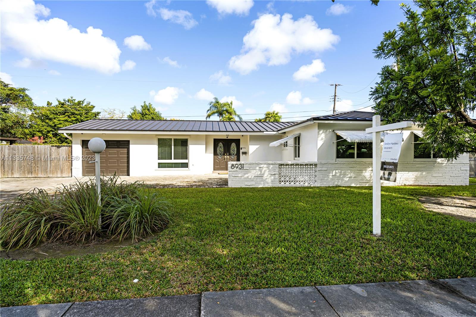 GOOGLE ADDRESS FOR PROPERTY VIDEO. This gem is located in the spectacular neighborhood of Kendallwood. Kendallwood consists of 300+ homes, with two entrances, no through traffic, minutes away from A+ schools and hospitals.  This spacious home has 4BDS/2BTHS, 10,000 sqft lot, vast living space with a ton of natural light, impact windows, metal roof, natural gas, generator, Trane AC unit, one car garage, boat parking, shed and room for a pool.