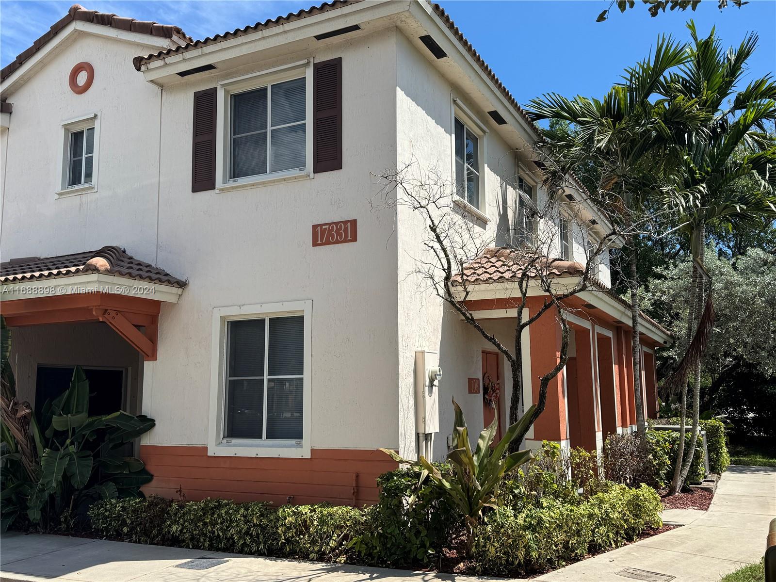 Fully remodeled brand new stainless steel appliances, new waterproof vinyl flooring, new modern fans and LED recessed lighting. Corner unit 3-bed, 2.5-bath townhouse in gated community SOLABELLA in Miami Gardens! Spacious and filled with natural light, Stackable washer and dryer for your convenience, 2 assigned parking plus guest. The community is gated with private access. Ideally located near Turnpike and main highways, hospital and restaurants nearby as well. Amenities include a community pool and children park area. ALL Ages and FAST Approval. HOUSING VOUCHERS Welcomed!! Envision yourself living in this Moving ready and excellent location. This is a true MUST SEE!