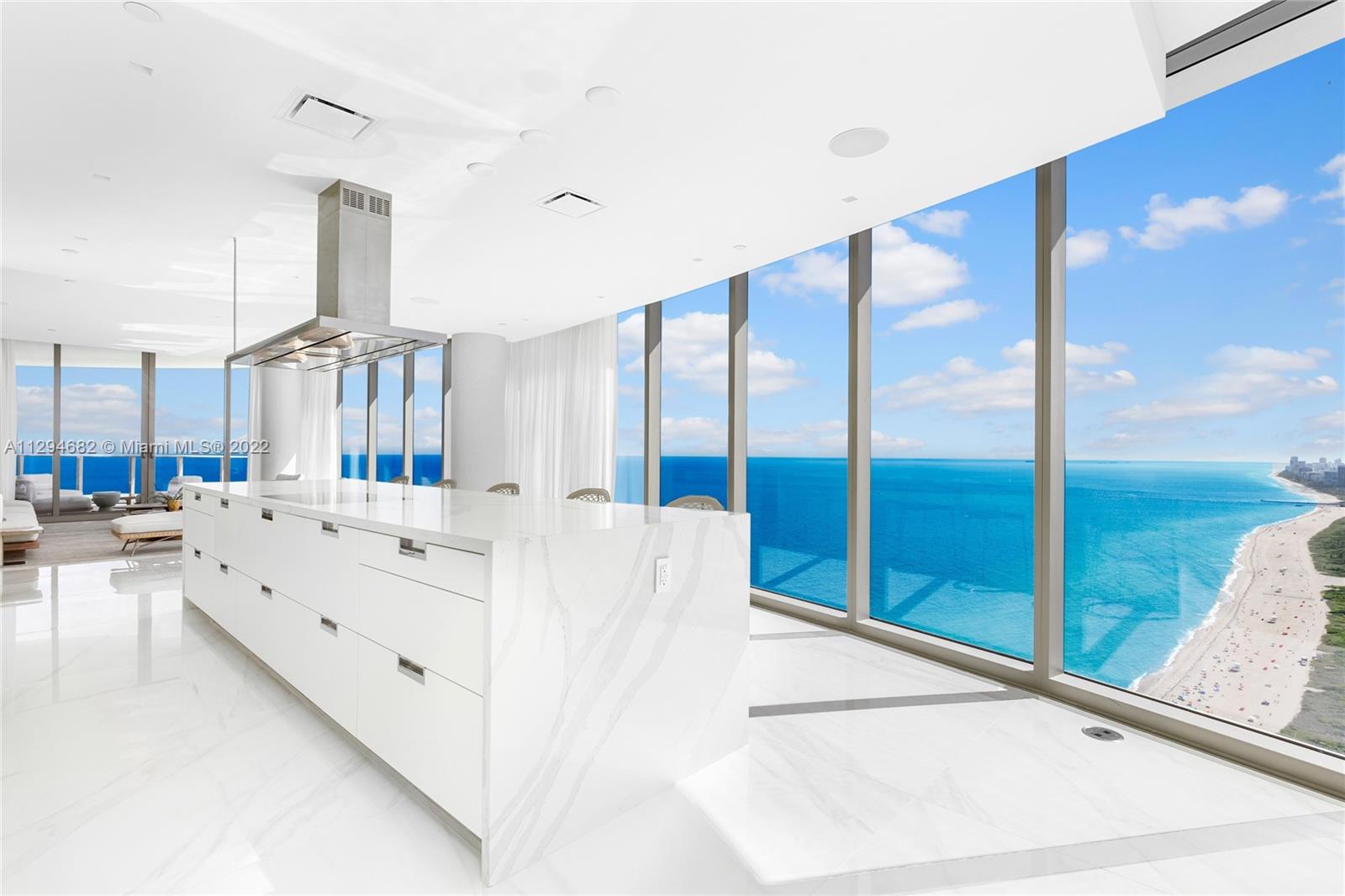 Enjoy this spectacular sanctuary in the sky! This extraordinary residence features floor to ceiling windows throughout with ~300° unobstructed views including the Atlantic Ocean, Intracoastal, Bay, and Miami Skyline. Soak in the breathtaking sunrise with your morning coffee and sunset with your evening cocktail on any of the four balconies. Best line in the building, wrapping around the entire south side giving you complete privacy. This unit features 4 BR with en-suite baths, private elevator & foyer, and Snaidero & Gaggenau kitchen. Property is being sold completely furnished by Artefacto. Ritz Carlton Residences is the epitome of luxury and elegance, inclusive of 5-star amenities from top to bottom; full beach services, two pools, restaurant, gym, and spa.