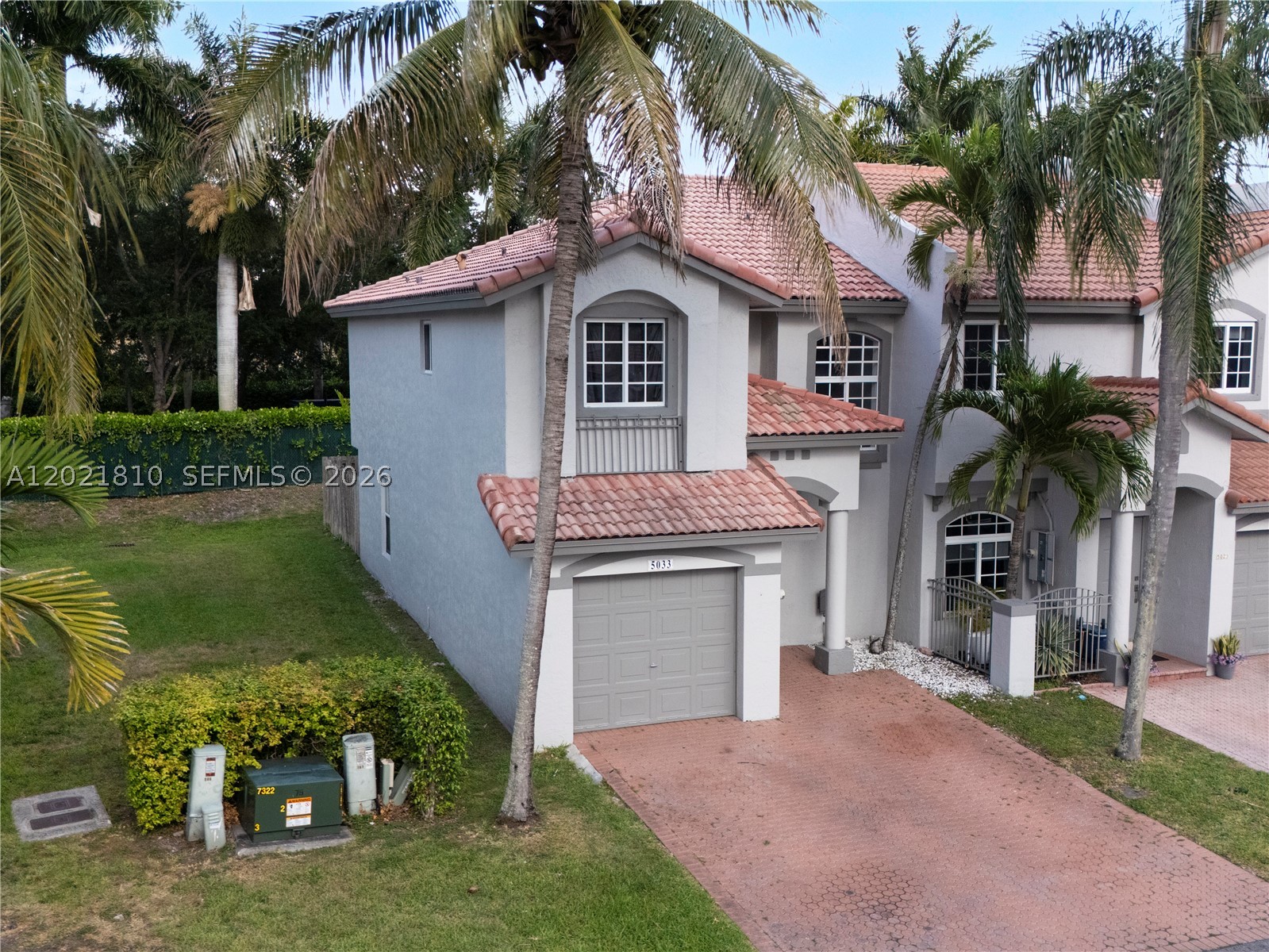 Beautiful corner-unit townhouse featuring 3 bedrooms and 2.5 bathrooms with a one car garage and private patio. Enjoy added privacy with no rear neighbors. New A/C unit (2025) and washer & dryer (2025). Located in a gated community offering a pool, playground, and 24-hours security patrol. Low maintenance fee. Excellent and convenient location close to top schools, shopping, the Turnpike, and major business centers. Call listing agent for appointment.