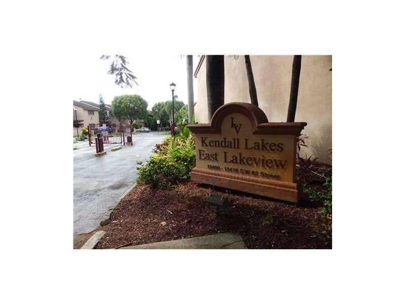 BEAUTIFUL 2 STORY LAKEVIEW TOWNHOUSE IN GATED COMMUNITY. 2 BEDROOMS & 2 BATHROOMS ON 2nd FLOOR. HALF BATH ON 1st FLOOR. SPACIOUS MASTER BEDROOM WITH OPEN BALCONY. LARGE KITCHEN COUNTER SPACE. TILED 1st FLOOR. WASHER & DRYER. HIGH ENERGY EFFICIENCY AIR CON DITIONING.  WATER HEATER ONLY 3 YEARS OLD. NEW HURRICANE SHUTTERS. COMMUNITY POOL. NEWLY PAINTED AND THOROUGHLY CLEANED. READY FOR NEW TENANT. PETS ARE WELCOME.