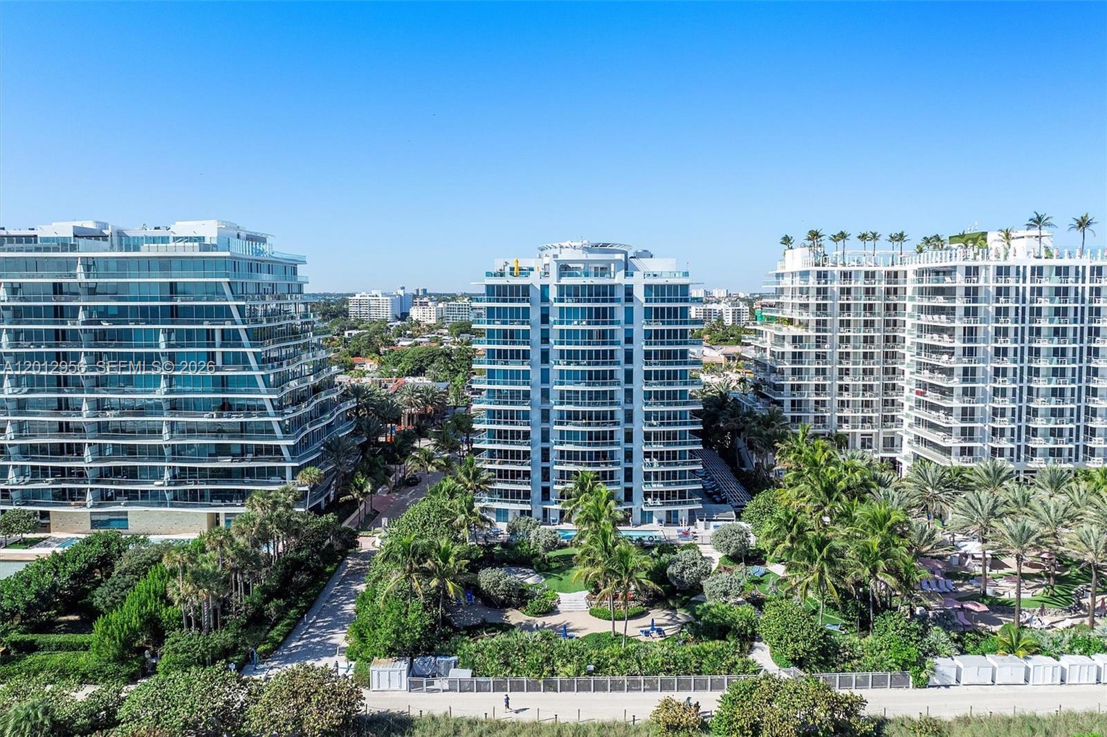 Welcome to Residence 505 at Azure Condominium, an exclusive oceanfront boutique building in the heart of Surfside. This spacious 2-bedroom + den, 2.5-bath residence offers 1,614 SF of well-designed living space with north-facing exposure, filling the home with soft natural light throughout the day.
The flexible den, complete with a closet, is ideal as a home office, guest space. A thoughtful split floor plan provides privacy, while expansive living and dining areas create an inviting setting for both everyday living and entertaining. Floor-to-ceiling impact windows, an in-unit laundry room, and ample storage add to the home’s comfort and convenience.

Built in 2005, Azure is known for its full-service lifestyle and resort-style amenities, including a beachfront pool and spa, state-of-the-art fitness center, sauna, social room, 24-hour security, beach service and valet parking.

Perfectly located just moments from the world-renowned Bal Harbour Shops, fine dining, houses of worship, and the Surfside community center, residents enjoy a walkable, relaxed coastal lifestyle with easy access to everything.

Experience boutique oceanfront living at its finest in one of Surfside’s most sought-after addresses.