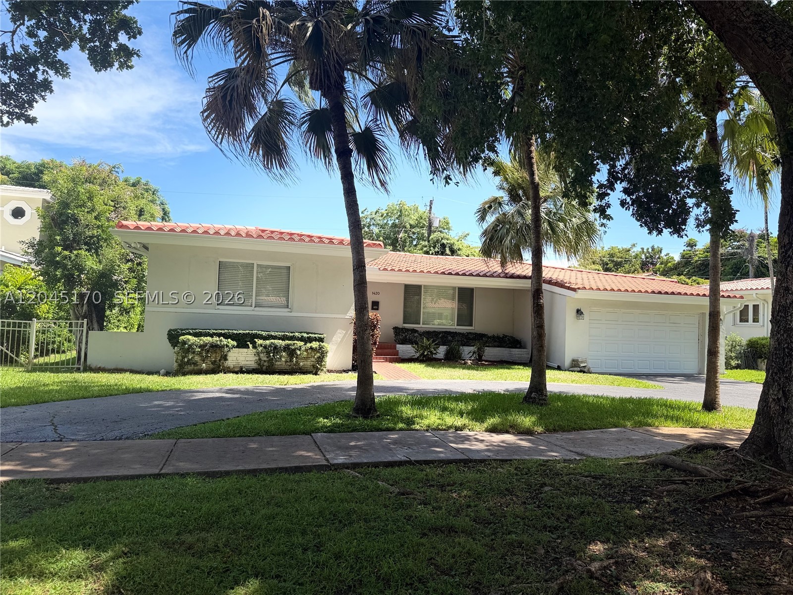 3/2 immaculate Coral Gables home on a quiet treelined street. Brand new roof, sunlit rooms all having impact windows, gleaming hardwood floors, pool & lawn service & trash removal included in rent.  Note that living area interior square foot space shown above is 1,729 (in tax rolls) is believed to be lower than actual. In addition the tax roll shows the adj. sf as 2,267 & actual house SF 2,541 SF. so keep these figures  in mind when looking at the very spacious rooms. A must see!