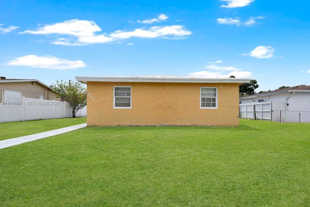 This partially remodeled duplex features two vacant units, each configured with two bedrooms and one bathroom. The property includes ample parking with 8 front parking spaces and a spacious lot with a well-maintained back patio.
Fully legal with separate electric and water meters. Property in good condition. Tile flooring throughout. No rental restrictions.
Located in a prime area, the property is within walking distance of the beach, Gulfstream Park, local casinos, parks, and Aventura Mall, with convenient access to public transportation. Given the competitive pricing and the significant new development projects currently underway in the immediate vicinity, this represents a strong opportunity for investors.