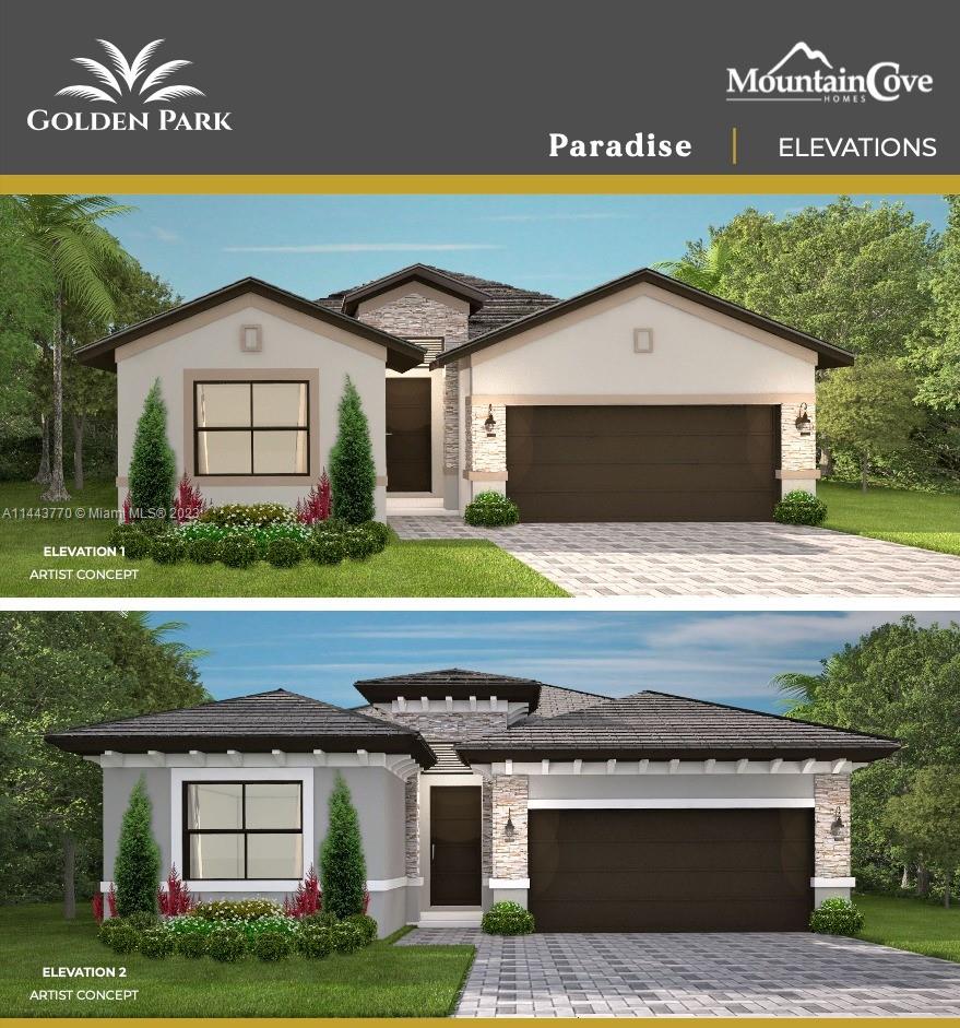 NEW CONSTRUCTION IN A GREAT AREA.  ONLY 18 EXCLUSIVE SINGLE FAMILY HOMES WITH NO HOA , NO CDD.  Spacious interior rooms, modern and elegant kitchens & striking exterior facades are among the many characteristics. Metal Roofing, Impact Windows, 20x20 Ceramic Floors, Stainless Steel Appliances, Granite Counter tops & wood cabinets in Kitchen and Bathrooms . 
DIFFERENT MODELS AVAILABLE : ONE AND TWO STORIES PRICES RANGING FROM $580,990 TO $857,990. SOME LOTS WILL HAVE ADDITIONAL PREMIUMS . $30,000 INCENTIVE WHEN USING PREFERRED LENDER