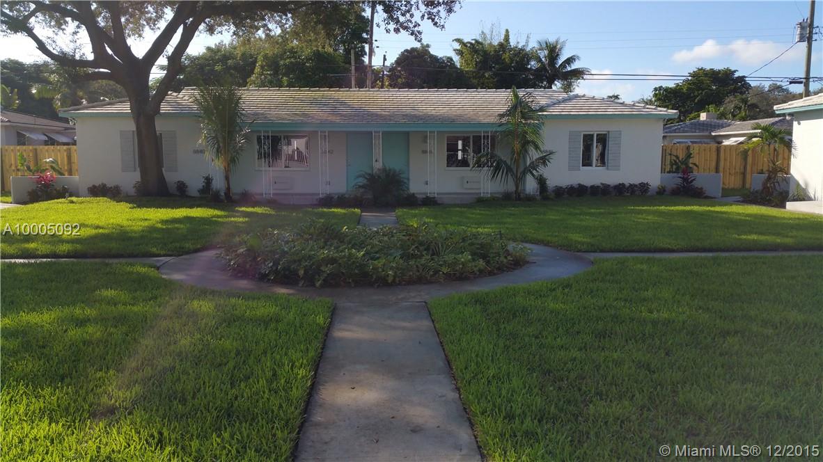 Studio Completely Renovated 2015; Village of El Portal, South of Downtown Miami Shores, Great Neighborhood, Very Secure, Near Design District/Midtown/Wynwood/Upper East Side, Great Curb Appeal, Lush Landscaping, Courtyard, Large Yard, Brick Pavers, Fence, Gated, Access Control, Landscape   & Site Lighting, Mature Oak Trees, Assigned On-Site Parking, Laundry On Site, Porcelain Tile, Wood Cabinets, Granite Counters, Built In Wood Closets, Impact Windows & Doors, New Air Conditioning, Plumbing & Electrical