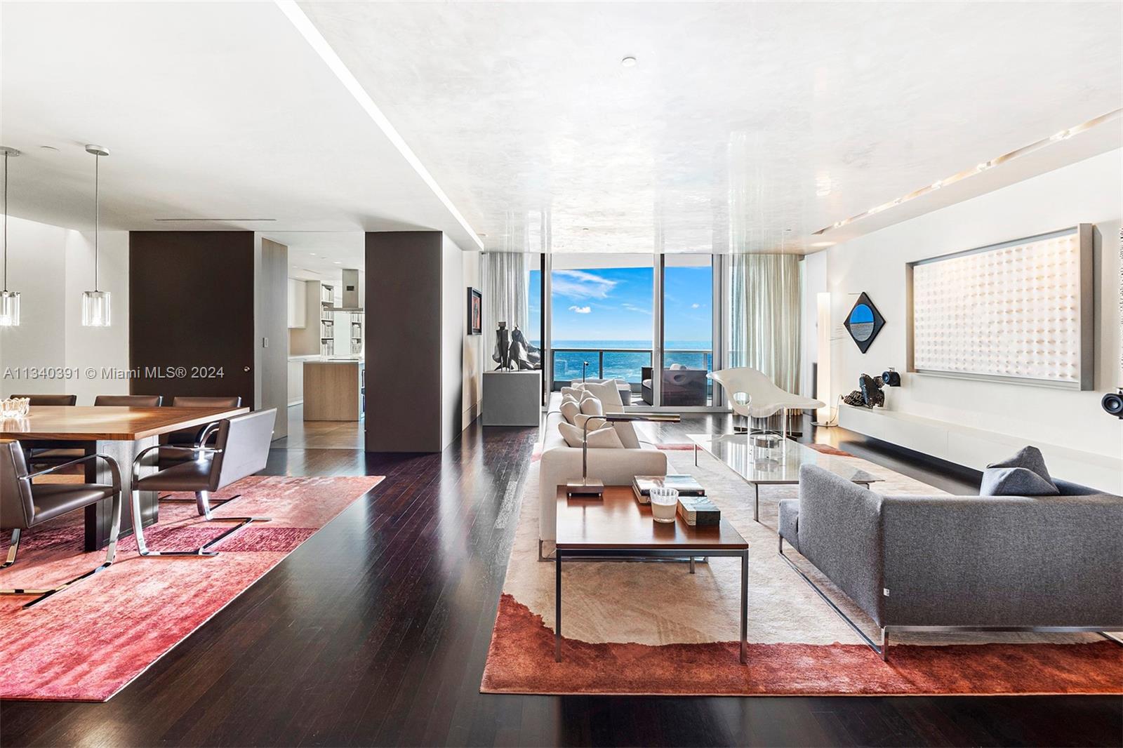 Sand, Surf and Sophistication on Miami Beach! Residence 1106 at the Bath Club offers 4,135 sqft of impeccable craftsmanship with breathtaking beach and city views. Entering the private elevator foyer, ultra high-end finishes abound with seamless doors, Brazilian Ipe flooring, recessed baseboards, and Wolf/Miele/SubZero appliances. Designed for the art collector, the residence is a jewel box in the sky. Owners will delight in the gorgeous custom Bulthaup kitchen designed for a chef and the primary suite w/ stunning closets, luxe bathroom w/ Boffi tub, and B&O sound system. Residents enjoy 5-star amenities including tennis courts, health club, spa, beach service, and pool. Inquire for full list of features and floorplan. Furniture negotiable.