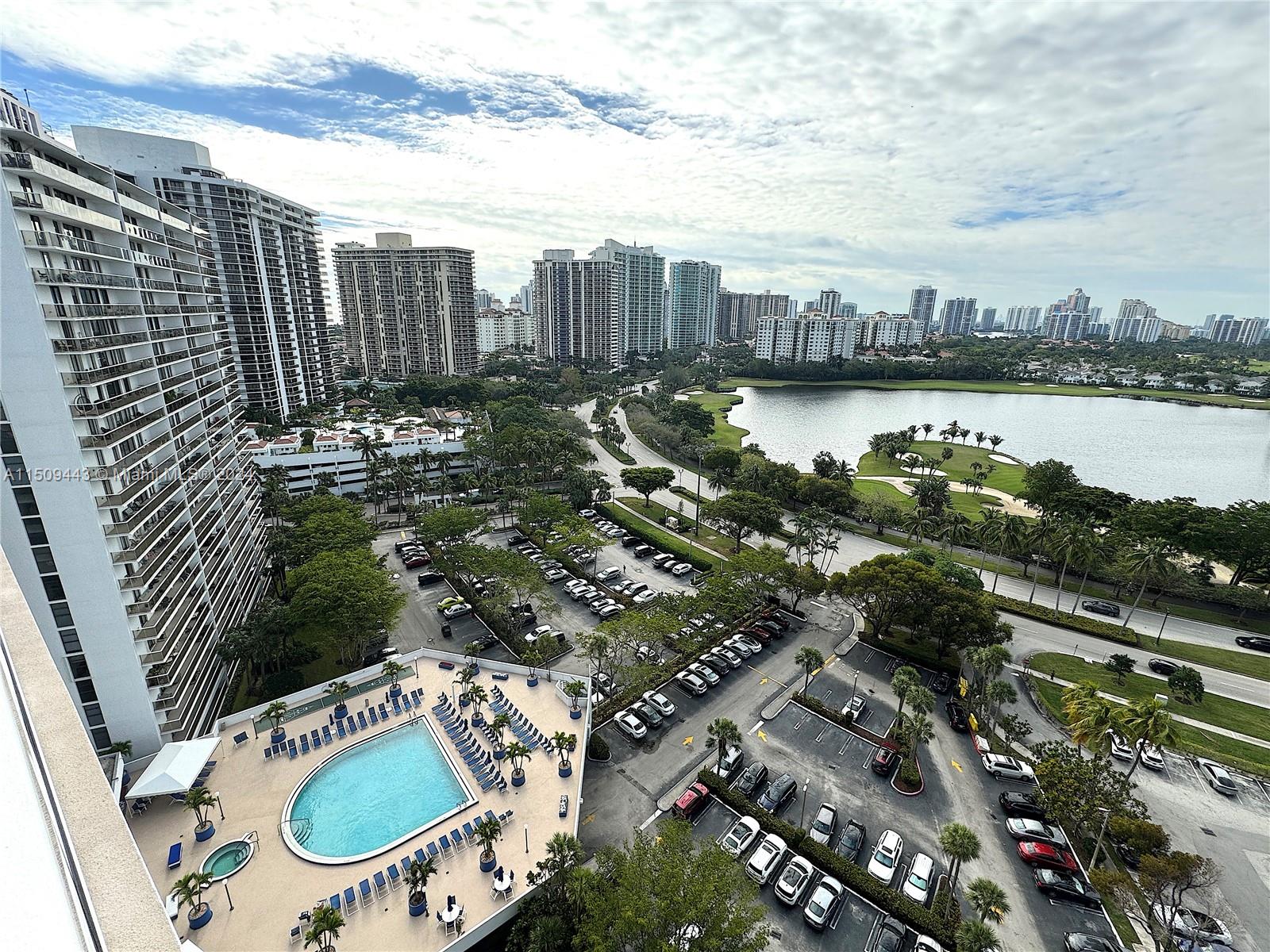 Welcome to this charming 2-bed, 2-bath Aventura Flamenco apartment with over 1300 sqft. Enjoy ocean and bay views from the balcony accessible from every room. The split floor plan includes a washer in the unit. Maintenance covers water, cable TV, and internet. Conveniently located near Aventura Mall and top-notch schools. The building offers a heated pool, security, and recent upgrades. One assigned parking space, with an option for a second, and ample guest parking make it an ideal choice for a Miami lifestyle!