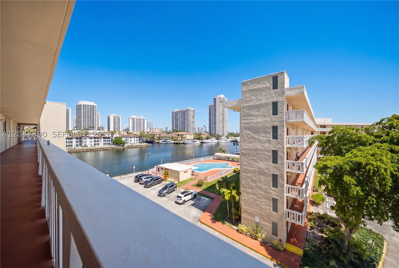 Experience peaceful waterfront living in this charming 1-bedroom, 1-bathroom condo located in a sought-after 55+ community. Relax on your screened balcony while taking in breathtaking Intracoastal views. The residence features impact windows, two spacious walk-in closets, and convenient elevator access. Residents enjoy a wide range of resort-style amenities, including five swimming pools, and fitness center. On-site laundry facilities, 24-hour security, basic cable, internet service, and community shuttle transportation are all included for added comfort and convenience. Ideally situated near Aventura Mall, beautiful beaches, casinos, and I-95, this home offers the perfect combination of tranquility and accessibility. Enjoy some of the most spectacular waterfront views Miami has to offer.