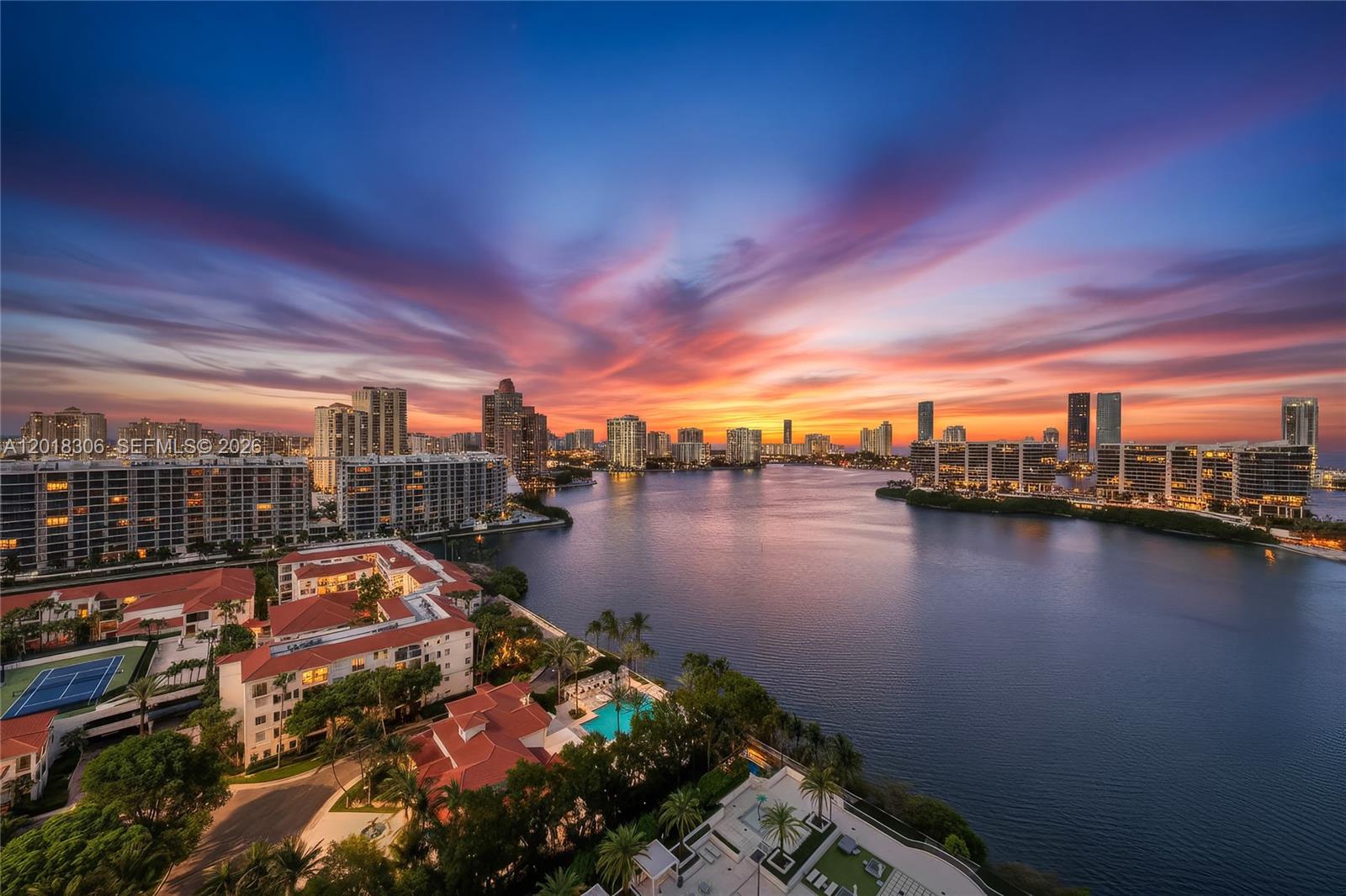 Experience luxury waterfront living in this stunning 3-bedroom, 3.5-bath + den residence located on the 20th floor. This elegant apartment offers spectacular bay and ocean views that can be enjoyed from the main living areas, providing natural light and breathtaking scenery. Upgraded Porcelanato floors complements its spacious layout and refined ambiance. 
Residents enjoy access to an impressive collection of resort-style amenities, including two pools, two state-of-the-art fitness centers, two spas, tennis and pickleball courts, social and game rooms, dog park, café/deli, and complimentary valet service. A rare opportunity to own a sophisticated sky-high retreat while enjoying the very best of the Aventura lifestyle.