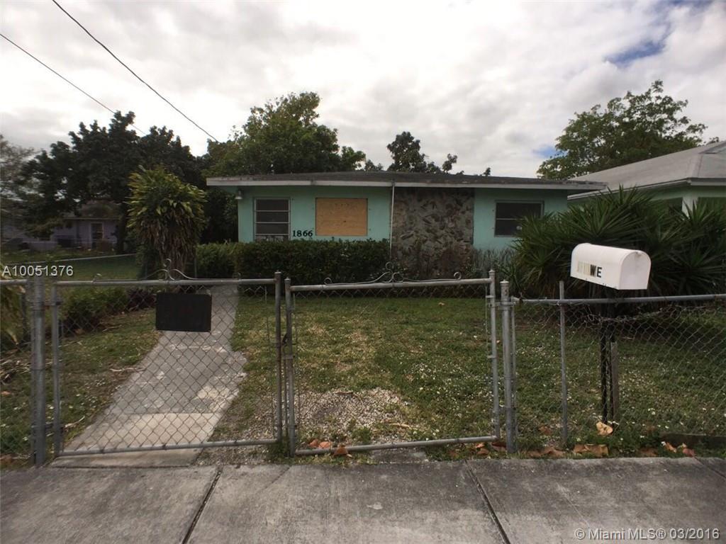 Quaint 3 bedroom, 1 bathroom home in Miami. Property features a thermo-foil kitchen with formica countertops. Exterior features a deep lot with a fence. Property is located near Gwen Cherry Park. This pocket park includes walkways, benches and playground. Seller must comply with HUD Guidelines 24 CFR 206.125 and property is sold “AS IS."
