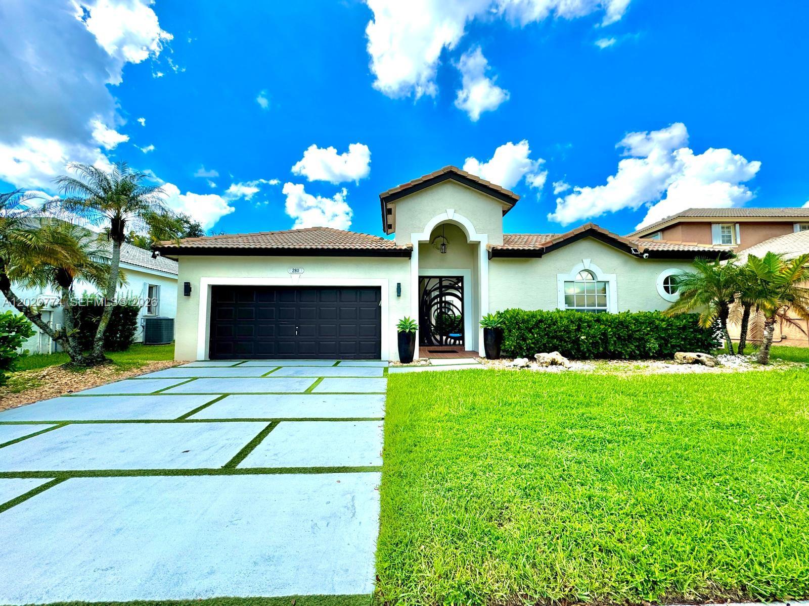 Bright & Beautiful Remodeled Courtyard Home–3Bed/3 Bath–Pembroke Shores. Welcome to this stunning, fully remodeled 3-bedroom, 3-bathroom courtyard home located in the exclusive gated community of Pembroke Shores. Designed for comfort and entertainment, this home features a lighted pool and a completely renovated guest/in-law suite. Brand new roof, marble floors throughout the kitchen and dining areas, spacious living/family rooms, 3 fully remodeled bathrooms, laundry room, hurricane accordion shutters and impact French doors opening to the pool area, garage with epoxy flooring and A/C, lawn and pool service included in the monthly rent. This fabulous home is perfect for entertaining and offers comfort, style, and peace of mind in a desirable, secure neighborhood. EXCELLENT SCHOOLS