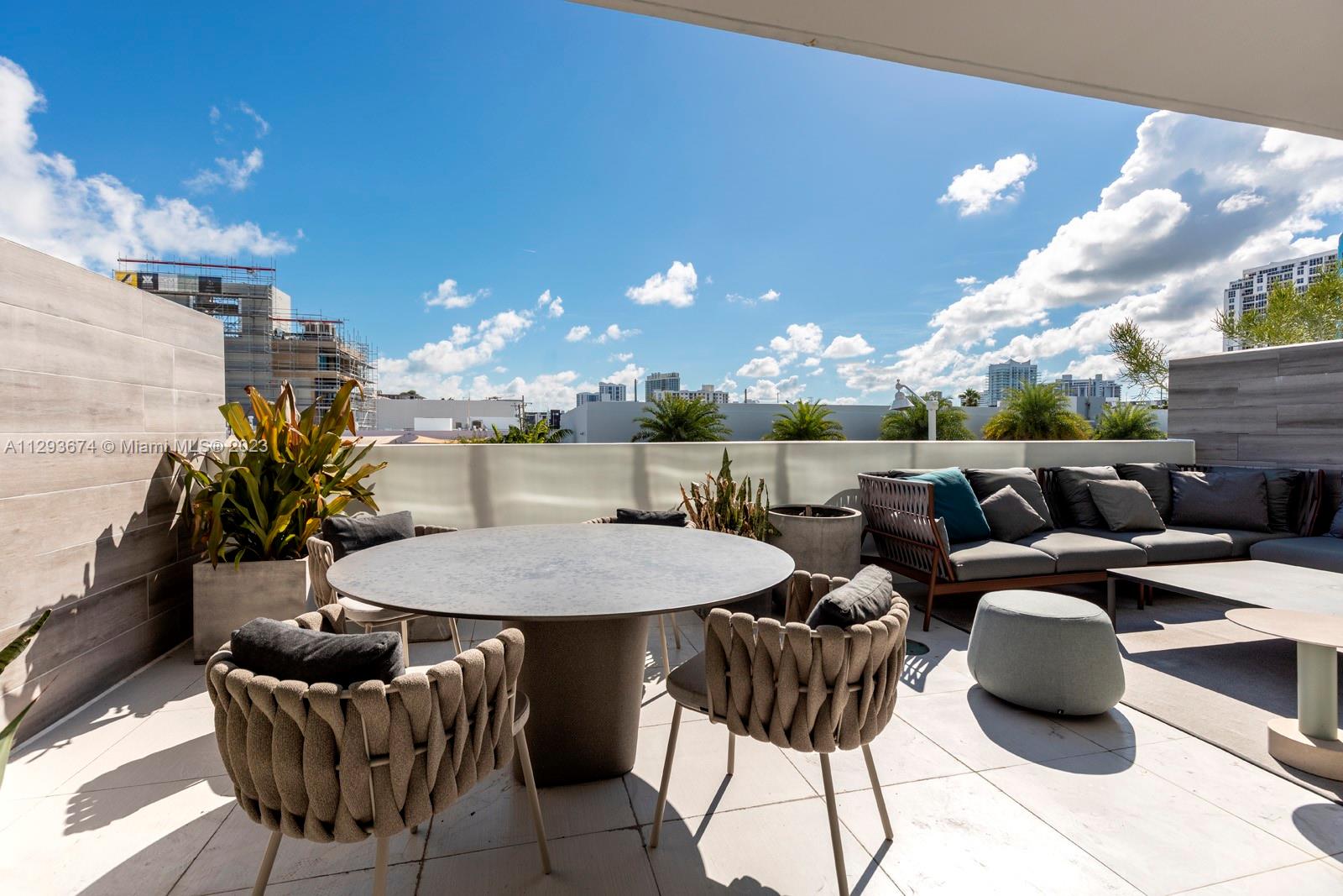 Welcome to Palau Sunset Harbour, the newest building in the area (2016).  This is one of the largest one bedrooms with spacious private terrace (24 x 14) perfect for the tropical Miami lifestyle. Floor to ceiling sliding walls of glass in every room, tile floors, gourmet  kitchen with Miele appliances including wine fridge, spa bathroom with double vanity, 9 foot ceilings, on-site property manager and full time doorman.   Outside your door is a landscaped atrium with seating areas, exotic plants and relaxing water feature.   After a workout in the large gym, head to the rooftop pool with bay views and breezes.  This is the most dynamic neighborhood, filled with upscale restaurants, cafes and fitness boutiques.  One block from Sunset Harbour Yacht Club, 3 blocks to Lincoln Road.