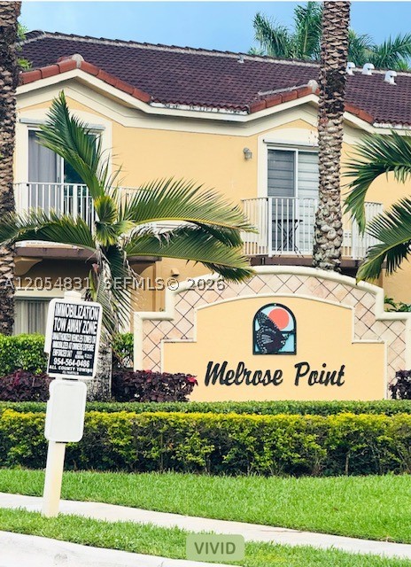 Come see this beautiful resort style 2 Bedroom 2.5 Bath Townhome condo at Melrose Point, in the heart of Miramar Fl . Its an all aged, quiet, Family oriented and well maintained gated community where luxury living and sofistication comes together effortlessly.This newly renovated,freshly painted home features a very nice kitchen with new stainless steel appliances that will be installed before closing. It has 3 spacius closets to provide ample storage just to name a few. A fabulous formal living and Dining room with a Half a bath and crown molding throughout for that added touch. A lovely master BR with a balcony and Guest room for family and friends. Community amenities  includes a beautiful clubhouse,Tennis court,Pool, Fitnes center and more. Pls Submit Fannie Mae Du with all offers. Easy access to shopping, Dining and major highways. Call L/A for showing. Seller motivated.