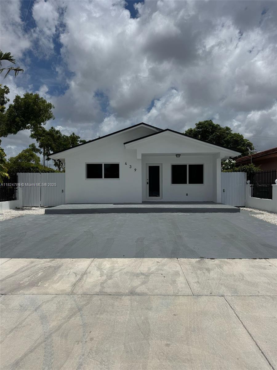 Welcome to a completely remodeled and spacious 4/2 home in Hialeah. This stunning residence features:
Bright open layout with all impact windows and natural light. Large chefs kitchen with white cabinets, white countertops and stain less steel appliances.  Beautiful laminate floor throughout. Spacious bedrooms with large closets.  Generous living areas perfect for entertaining. New Central AC  for year round comfort. WASHER AND DRYER.  Excellent privacy and tranquil surroundings. Prime Location with in walking distance to shopping, hospitals aND schools.  Dont miss this opportunity to live in one of Hialeahs most convinient neighborhoods.