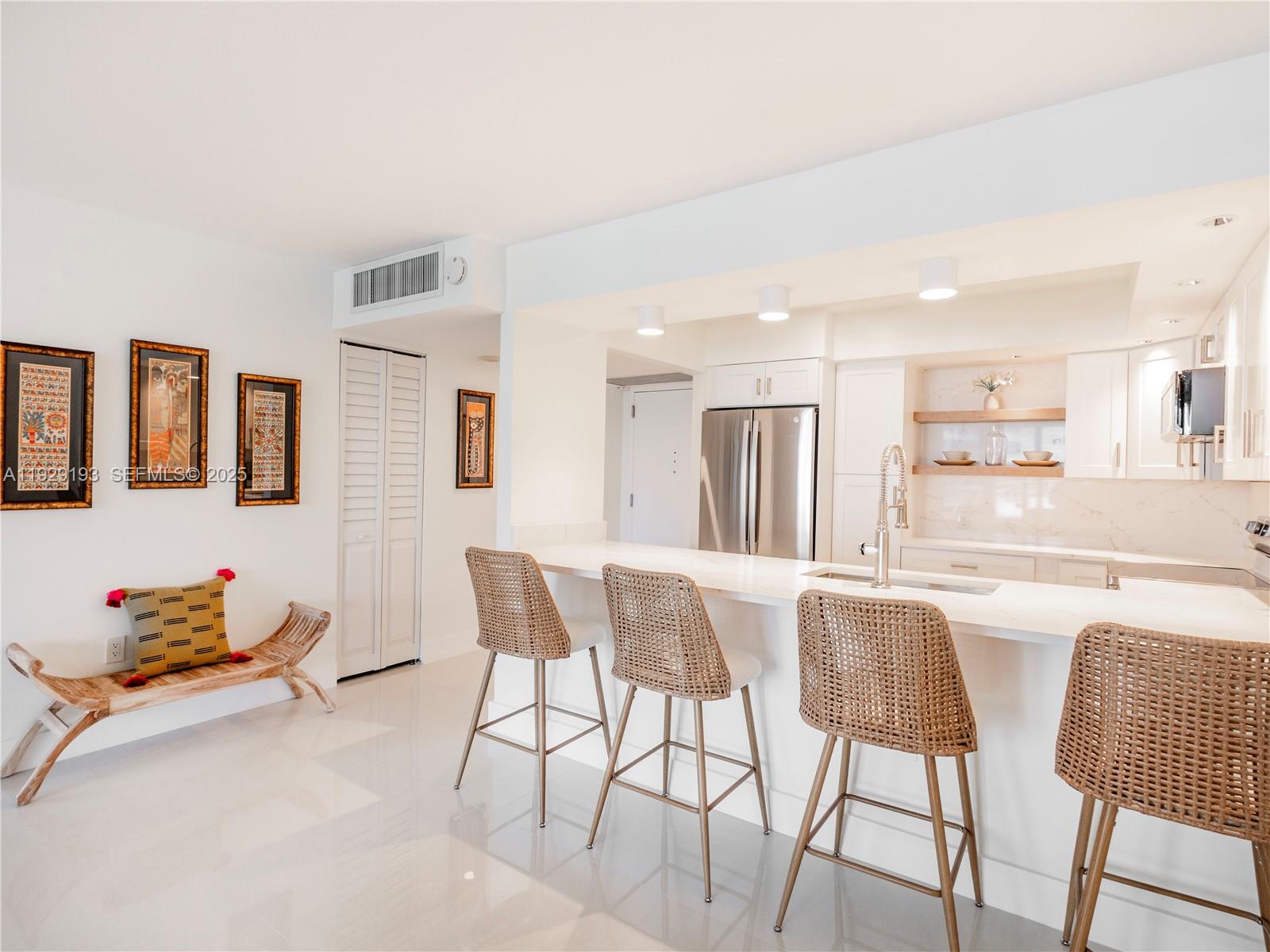 Welcome to your Miami Beach oasis at Arlen Beach located directly on the sand, where relaxation meets style in the heart of Mid Beach. This fully furnished 1 bed, 2 bath condo combines the vibrant energy of Miami with the laid-back charm of chic decor. Fully renovated unit boasts offer ample closet space, 2 full bathrooms, hurricane impact windows, and one assigned parking space. Rent includes water, AC, pest control, Wi-Fi and cable. Renovated building amenities include: Heated Pool, Sauna, Beach Service, On site Full Service Restaurant and Beauty Salon, Gym, Theater, Billiards Room and Library. Available for immediate move-in.