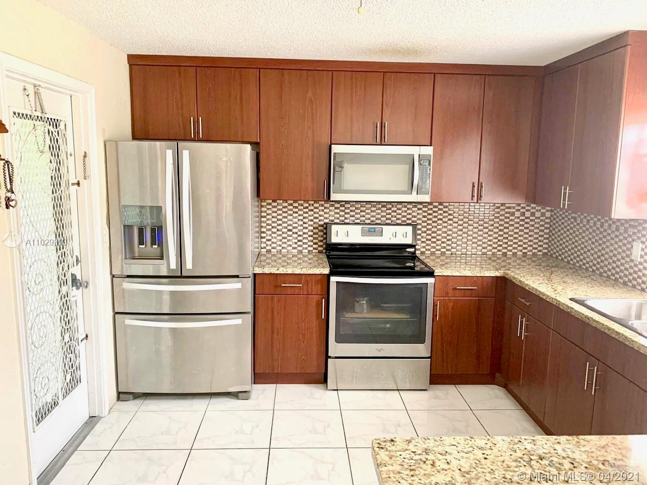 Large 2 bedroom, 2 bathroom condo. Eat-in kitchen with appliances: refrigerator, dishwasher, microwave, electric range. Granite counter tops. Walk-in closets. Great location in Hollywood; close Shops and Restaurants to I-95 minutes to Aventura Mall! Required good credit, background check, pay stubs and bank statements.