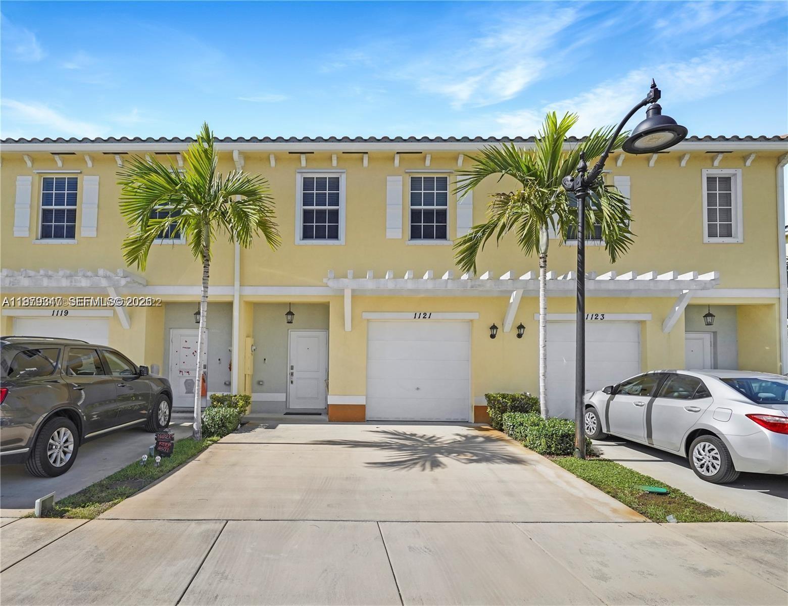 This  Beautiful open-concept townhome in Cricket Club features 3 bedrooms and 2.5 bathrooms
with a spacious floor plan. modern kitchen, espresso wood cabinets, Quartz countertops, a pantry,
stainless steel appliances, and Moen faucets.Tile flooring runs throughout the living areas, convenient 
half bath is on the first floor. Upstairs, split-bedroom
The layout includes a main suite with a large walk-in closet and an en-suite bath, 24-7 man-Gated Community. Clubhouse w/ community pool, playground. Near major highways, Lauderhill Central Park Library, Lauderhill Performing Arts Center, Central Broward Regional Park w/ water park, Restaurants & much more!Tenant Accupid Until November 2026 -Rent  Payment $2350*** Perfect and Connivance For Investor***